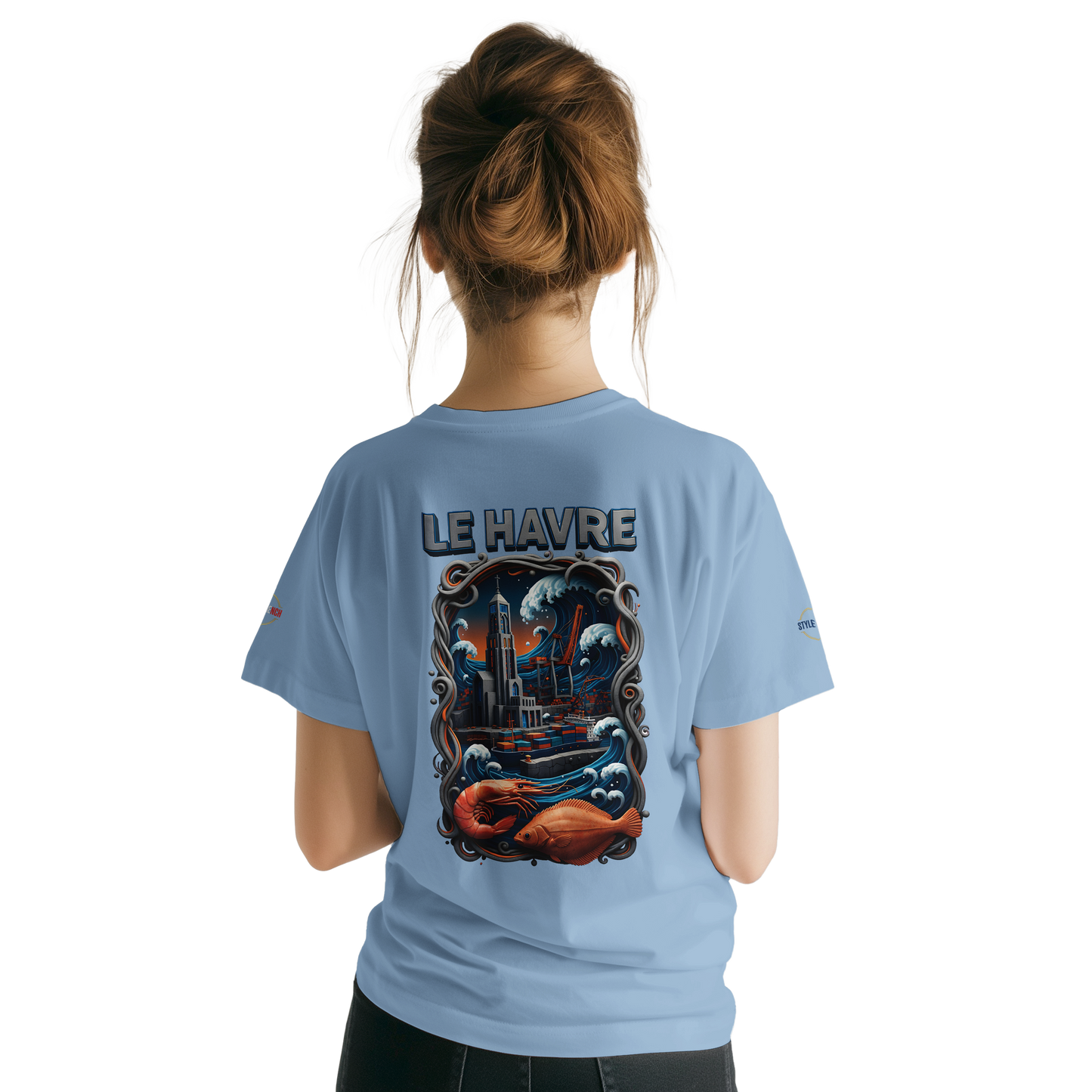 T-shirt Unisexe Le Havre – Coton Doux Premium pour Impression DTG