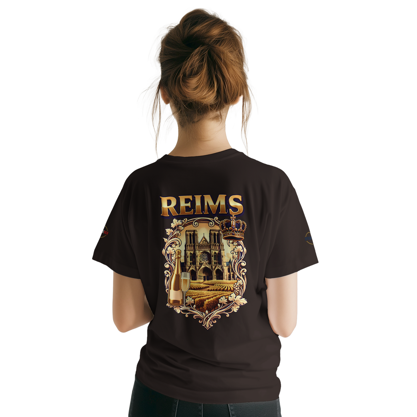 T-shirt Unisexe Reims - Ville de France - Design Premium
