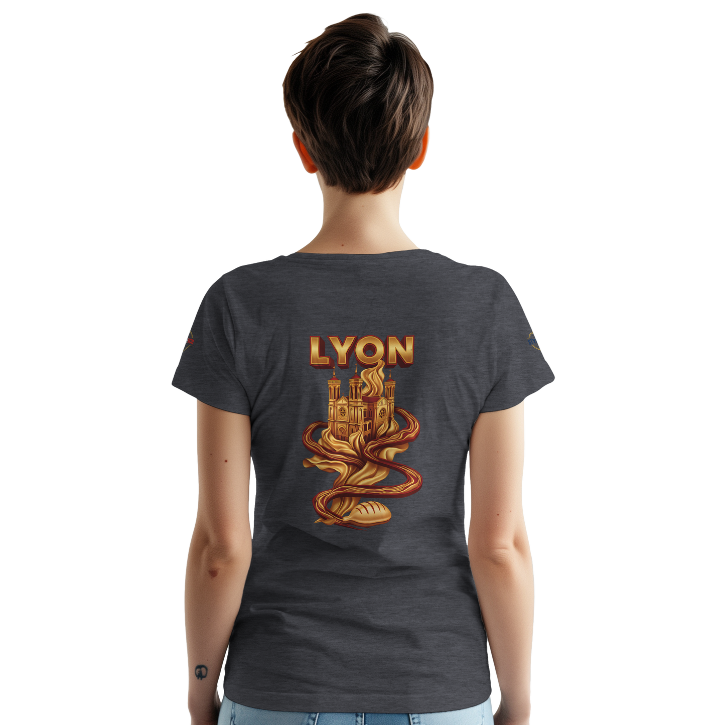 T-Shirt Unisexe Lyon - Design Ville de France - 100% Coton