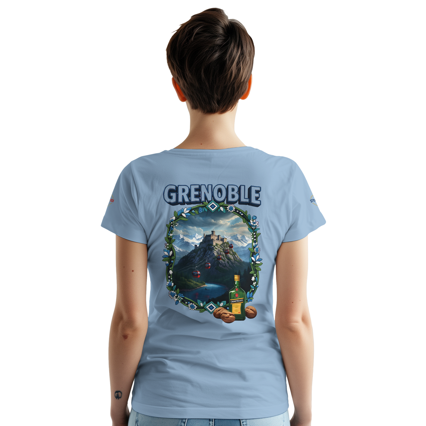 T-shirt Unisexe Grenoble - Ville de France - Coton Premium