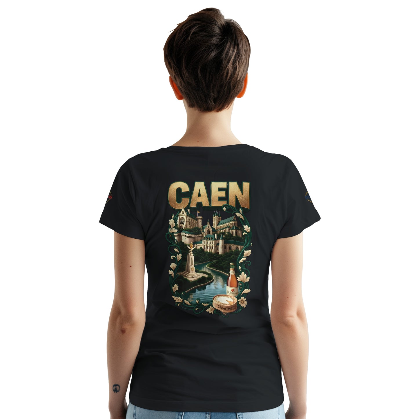 T-shirt Unisexe Caen - Ville de France - Design Classique en Coton