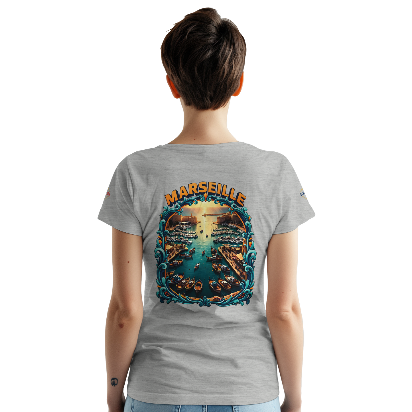 T-shirt Unisexe Marseille – Coton Épais à Coupe Classique