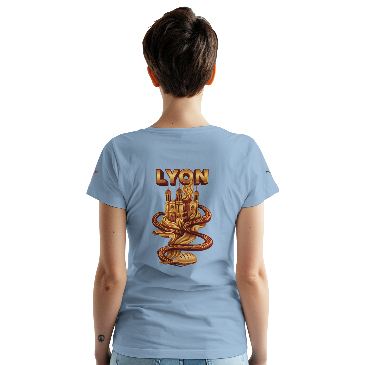 T-Shirt Unisexe Lyon - Design Ville de France - 100% Coton