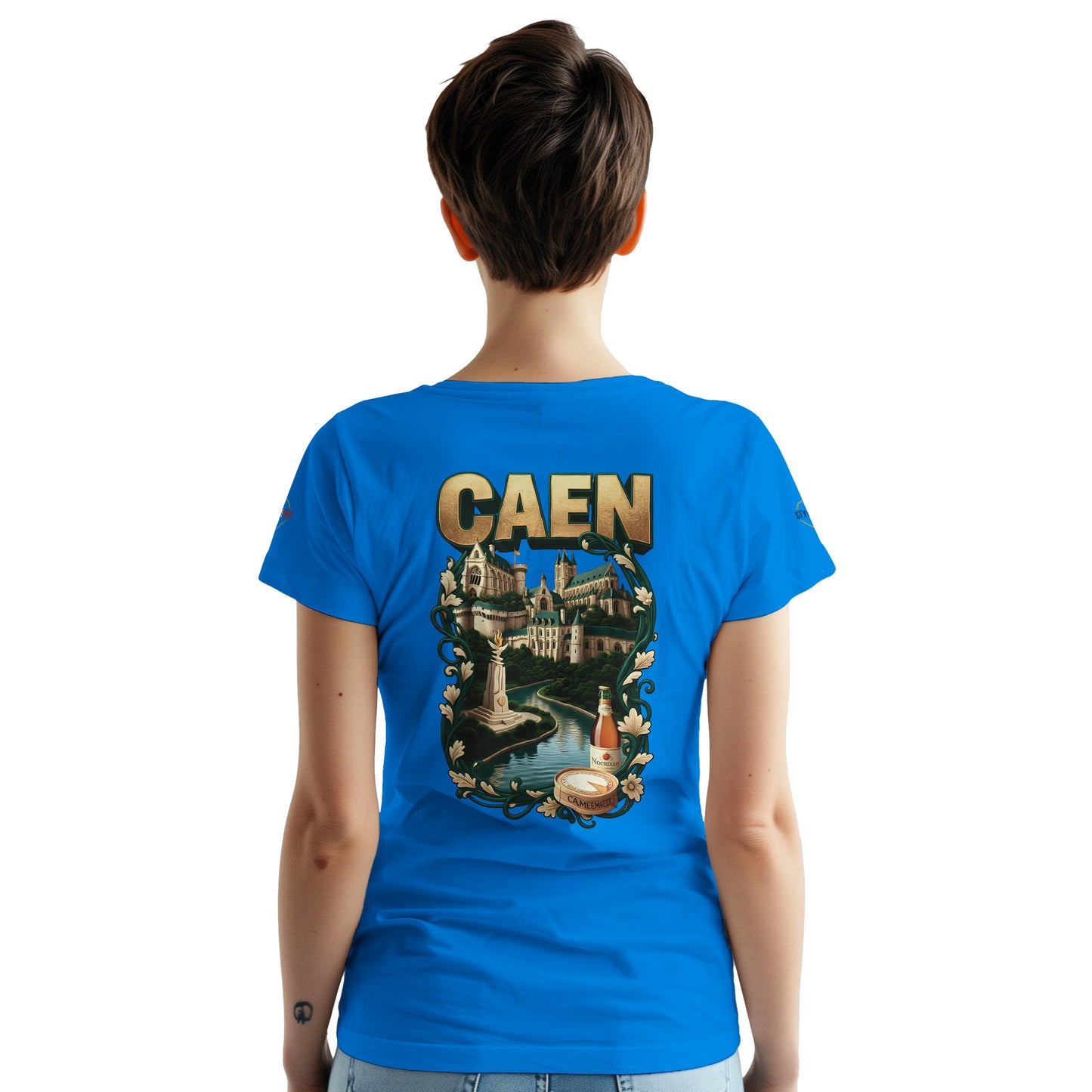 T-shirt Unisexe Caen - Ville de France - Design Classique en Coton