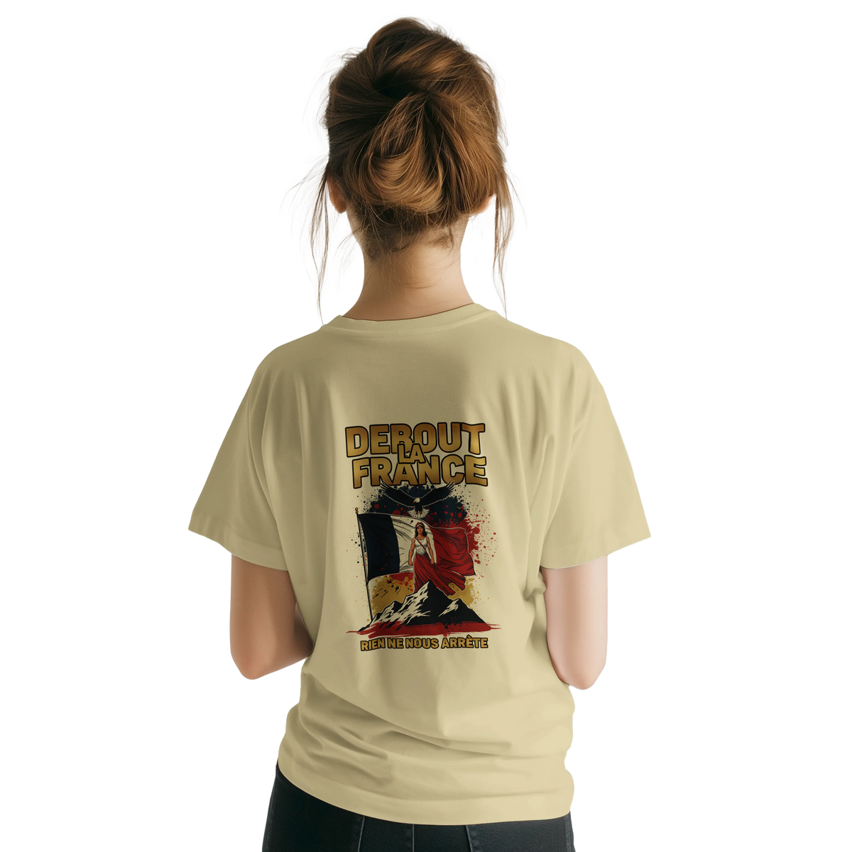 T-shirt Femme Debout la France – Coton Premium