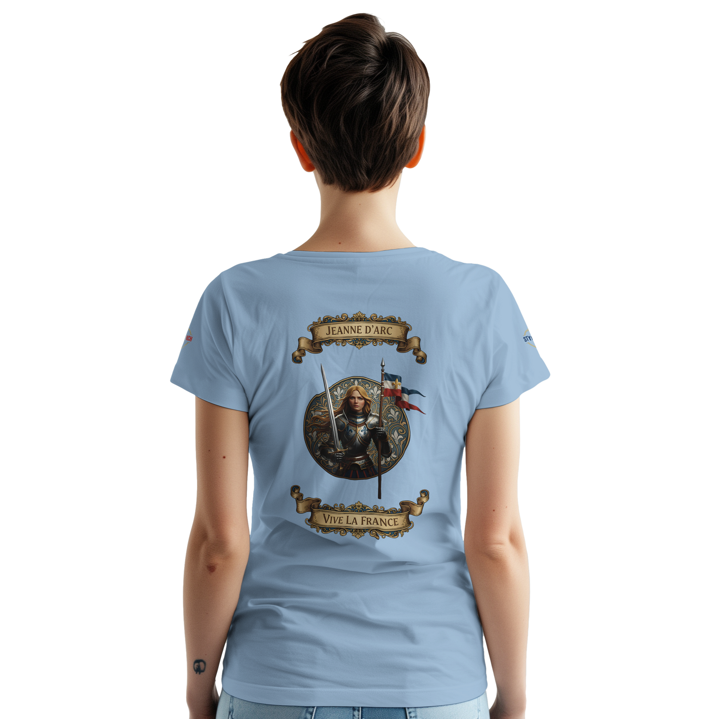T-shirt Femme Jeanne d'Arc - Symbole Iconique en Coton Premium