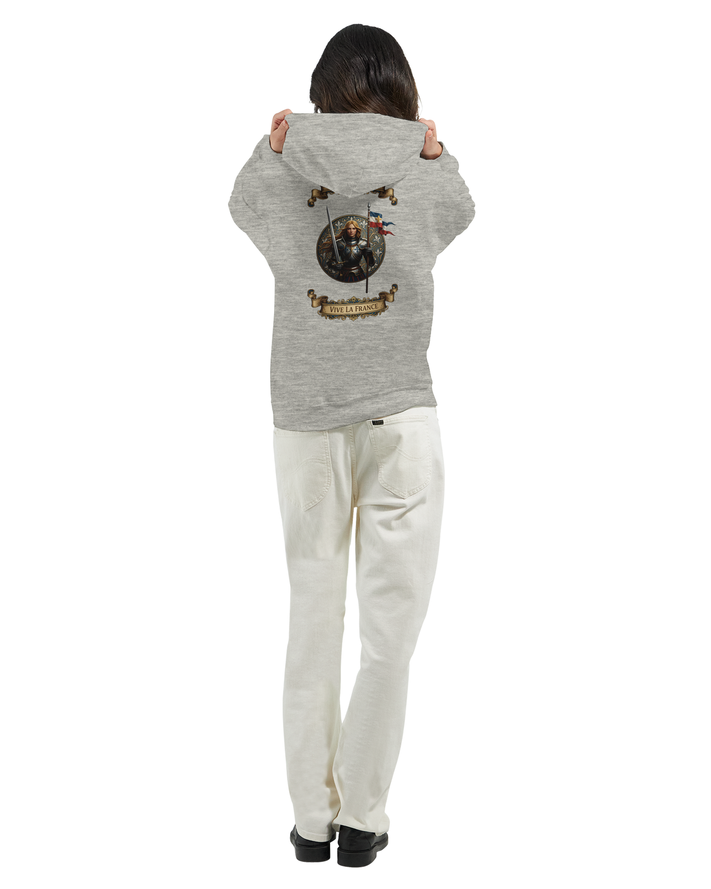 Sweat à Capuche Femme Jeanne d'Arc - Hoodie Confortable et Résistant