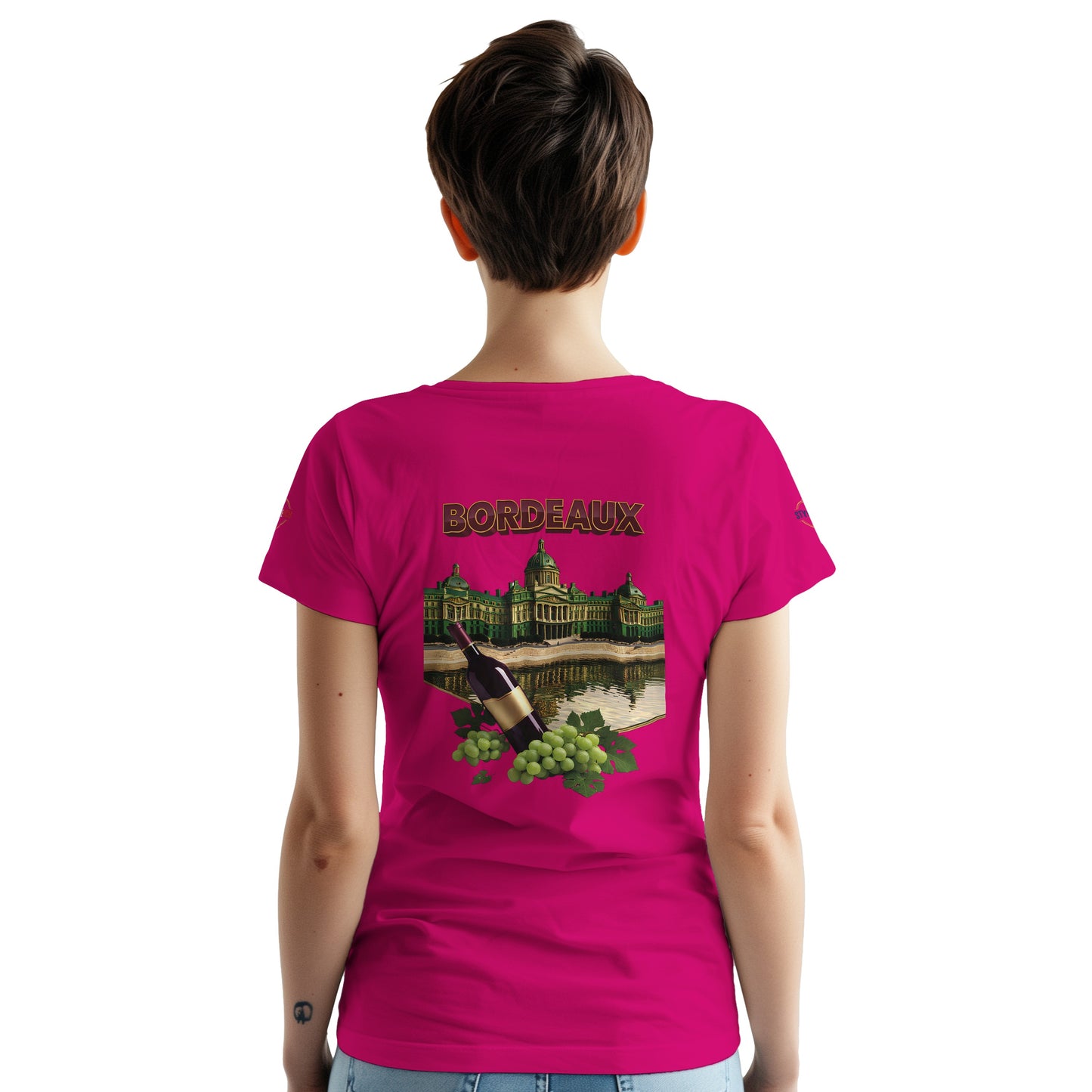 T-shirt Unisexe Bordeaux Ville de France – Coton Épais Premium