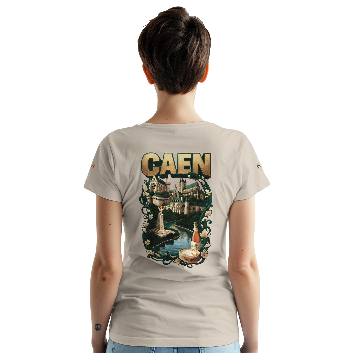 T-shirt Unisexe Caen - Ville de France - Design Classique en Coton