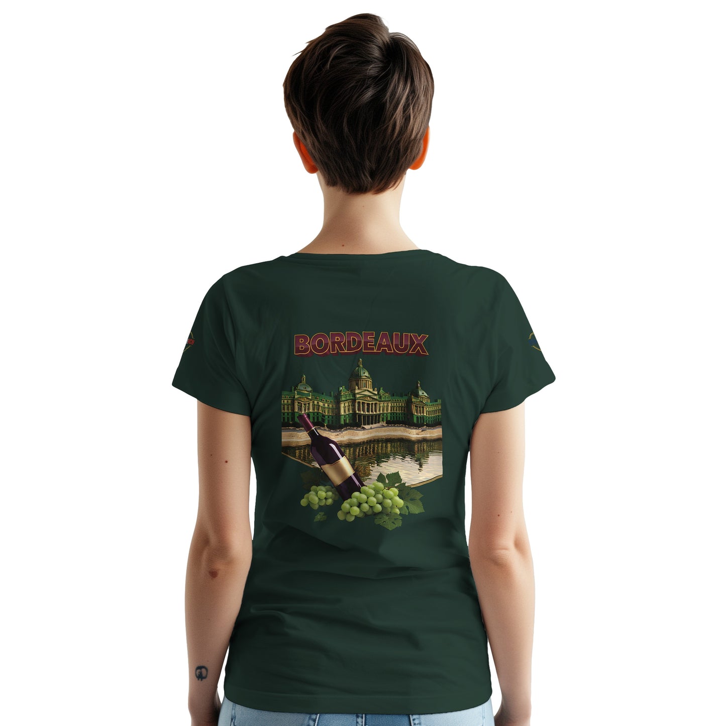 T-shirt Unisexe Bordeaux Ville de France – Coton Épais Premium
