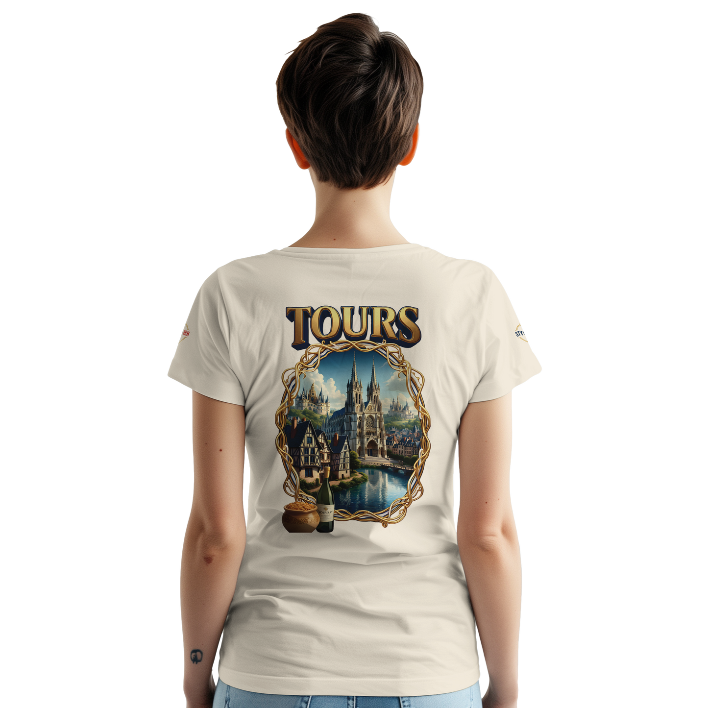 T-shirt Unisexe Tours Ville de France – Coton Épais Premium