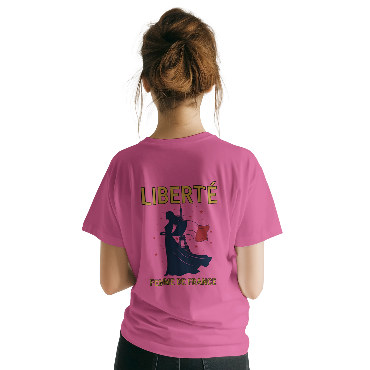 T-shirt Femme Liberté Classique – Col Ras du Cou Gildan 64000