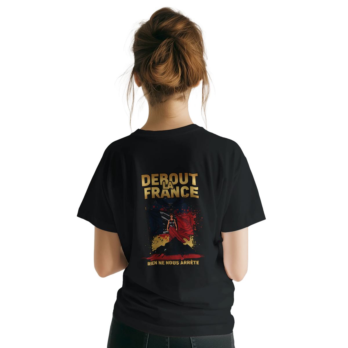 T-shirt Femme Debout la France – Coton Premium