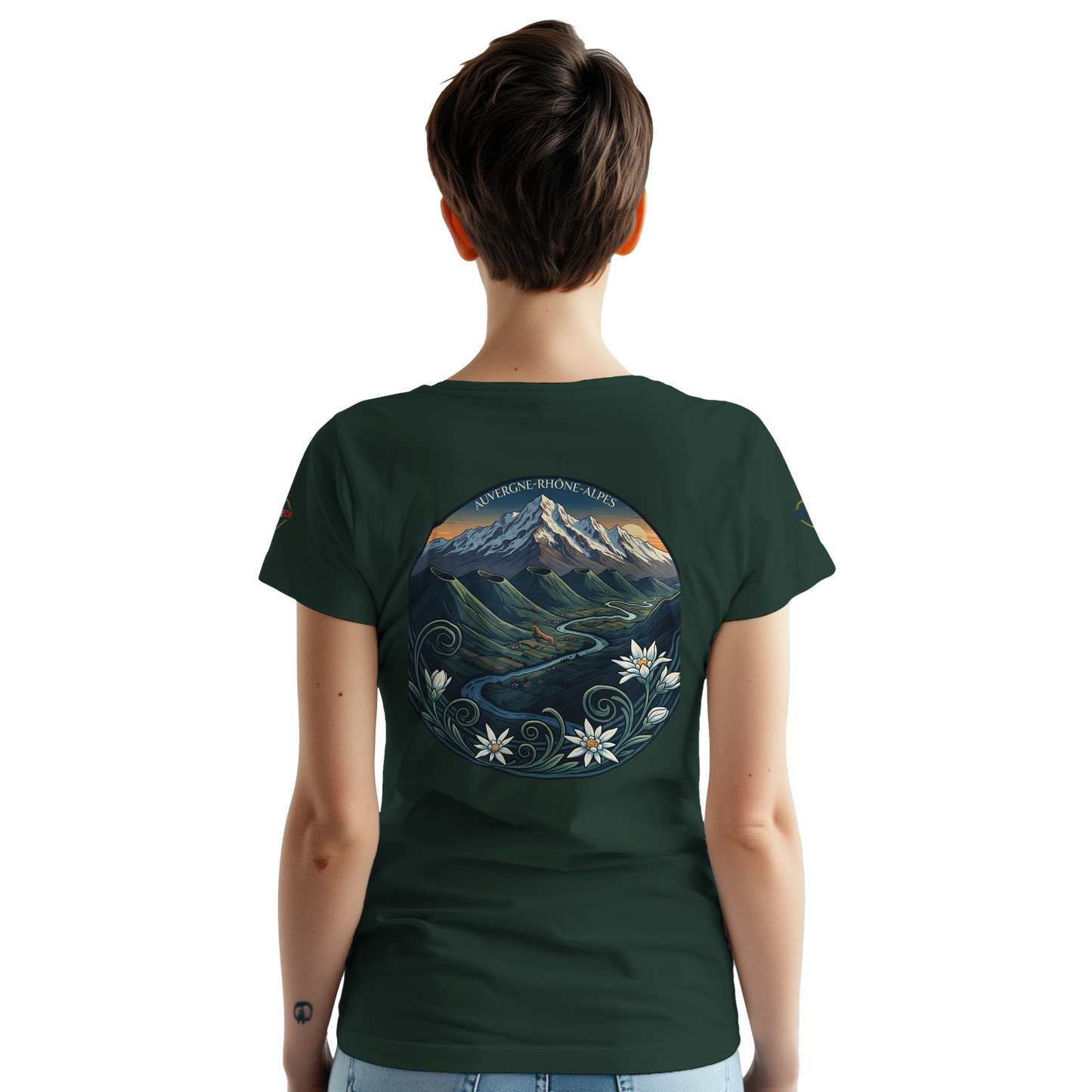 T-Shirt  Auvergne -Rhône -Alpes – Coupe Confortable et Durable