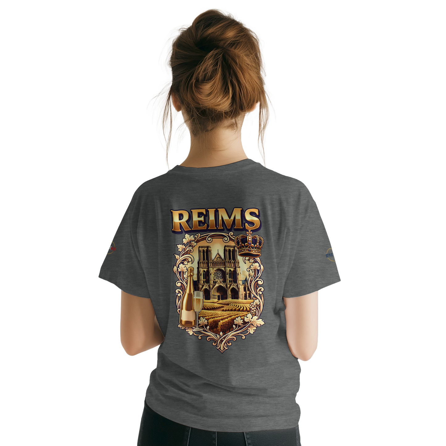 T-shirt Unisexe Reims - Ville de France - Design Premium