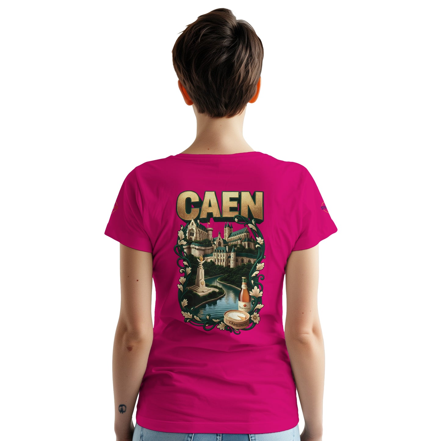 T-shirt Unisexe Caen - Ville de France - Design Classique en Coton