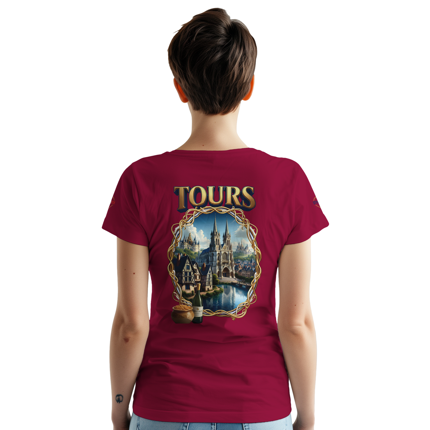 T-shirt Unisexe Tours Ville de France – Coton Épais Premium
