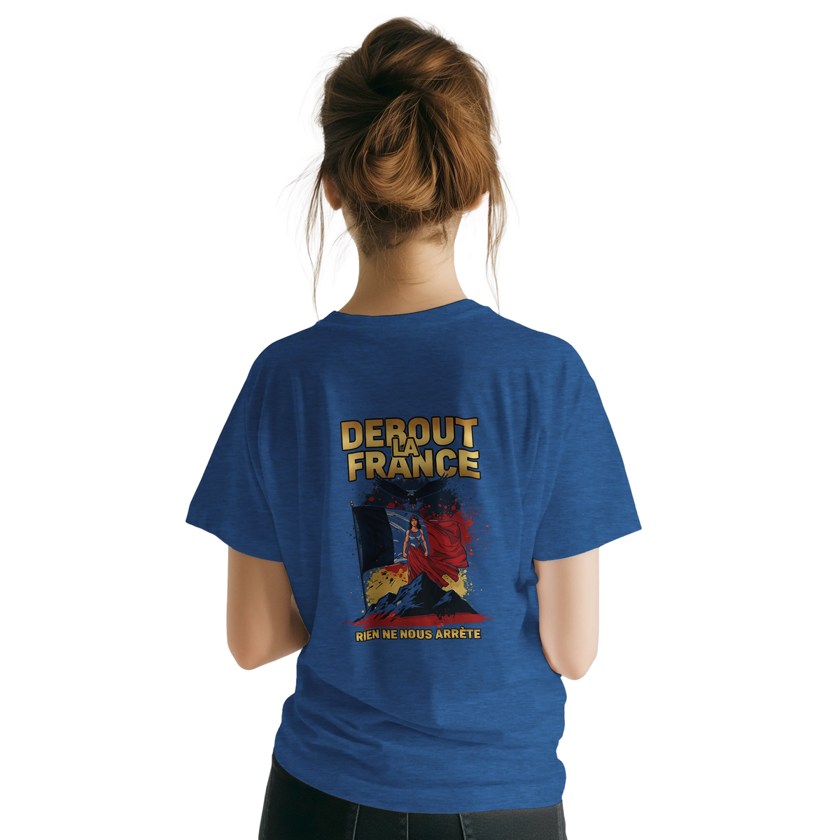 T-shirt Femme Debout la France – Coton Premium