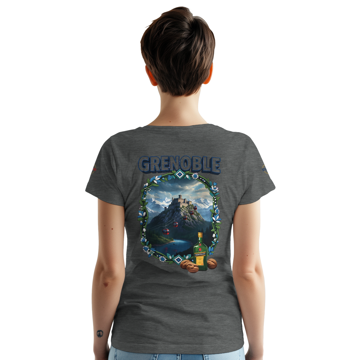 T-shirt Unisexe Grenoble - Ville de France - Coton Premium