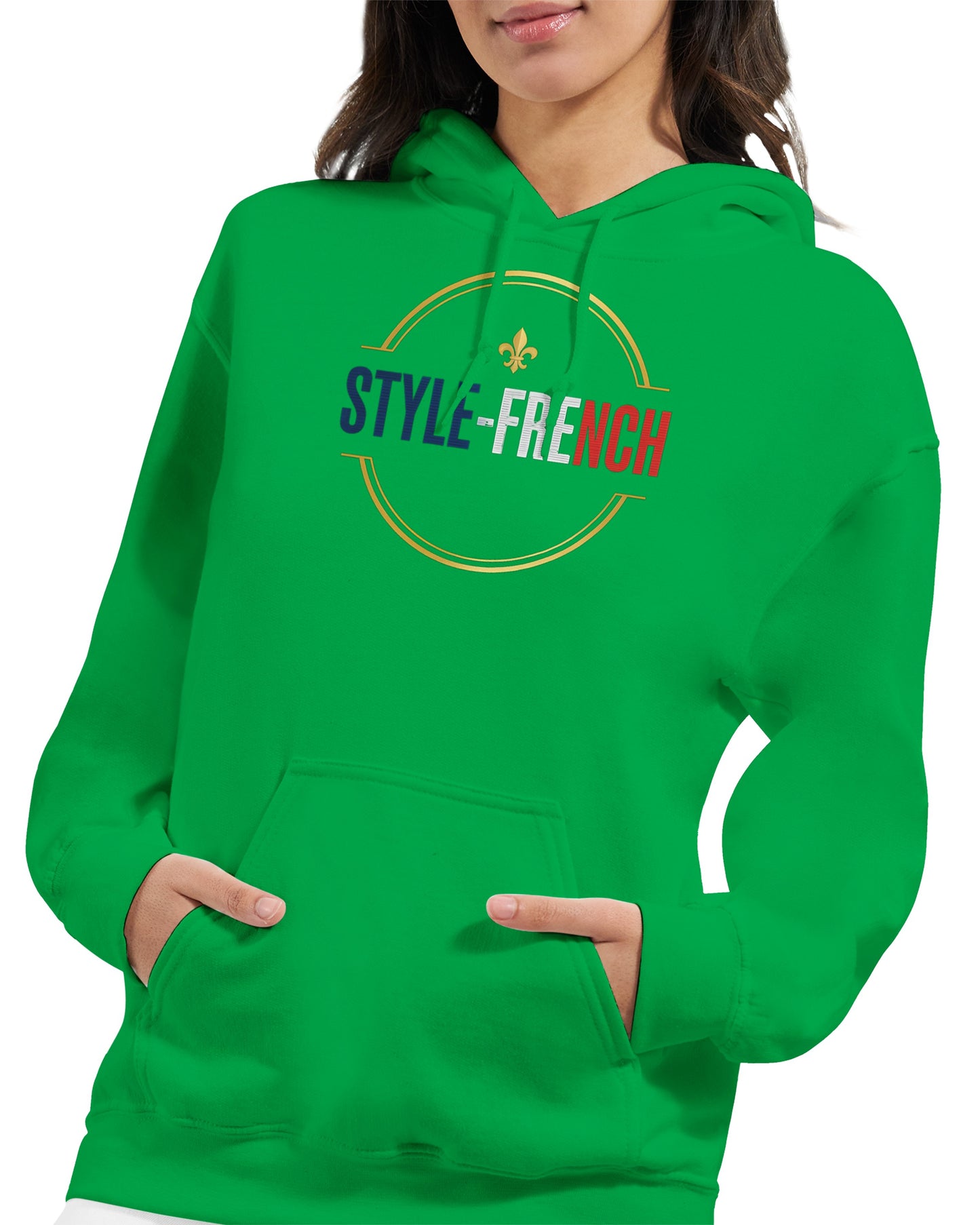 Sweat à capuche femme Debout la France - Hoodie en coton mélangé premium