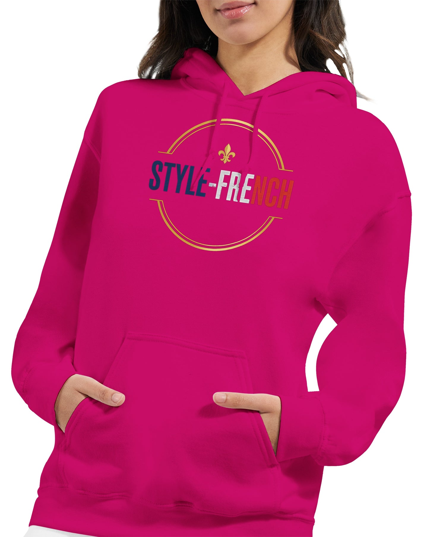 Sweat à capuche femme Debout la France - Hoodie en coton mélangé premium