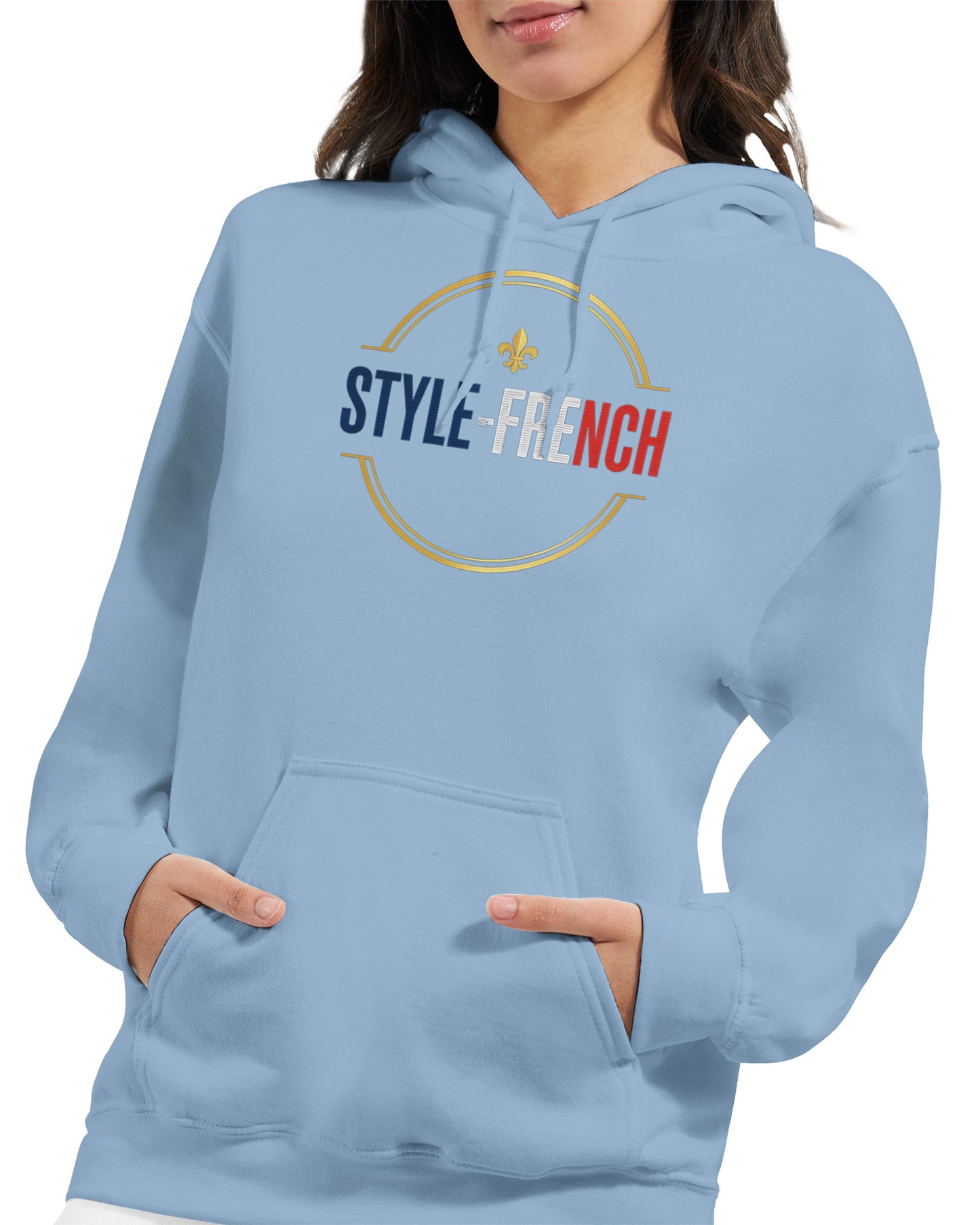 Sweat à capuche femme Debout la France - Hoodie en coton mélangé premium