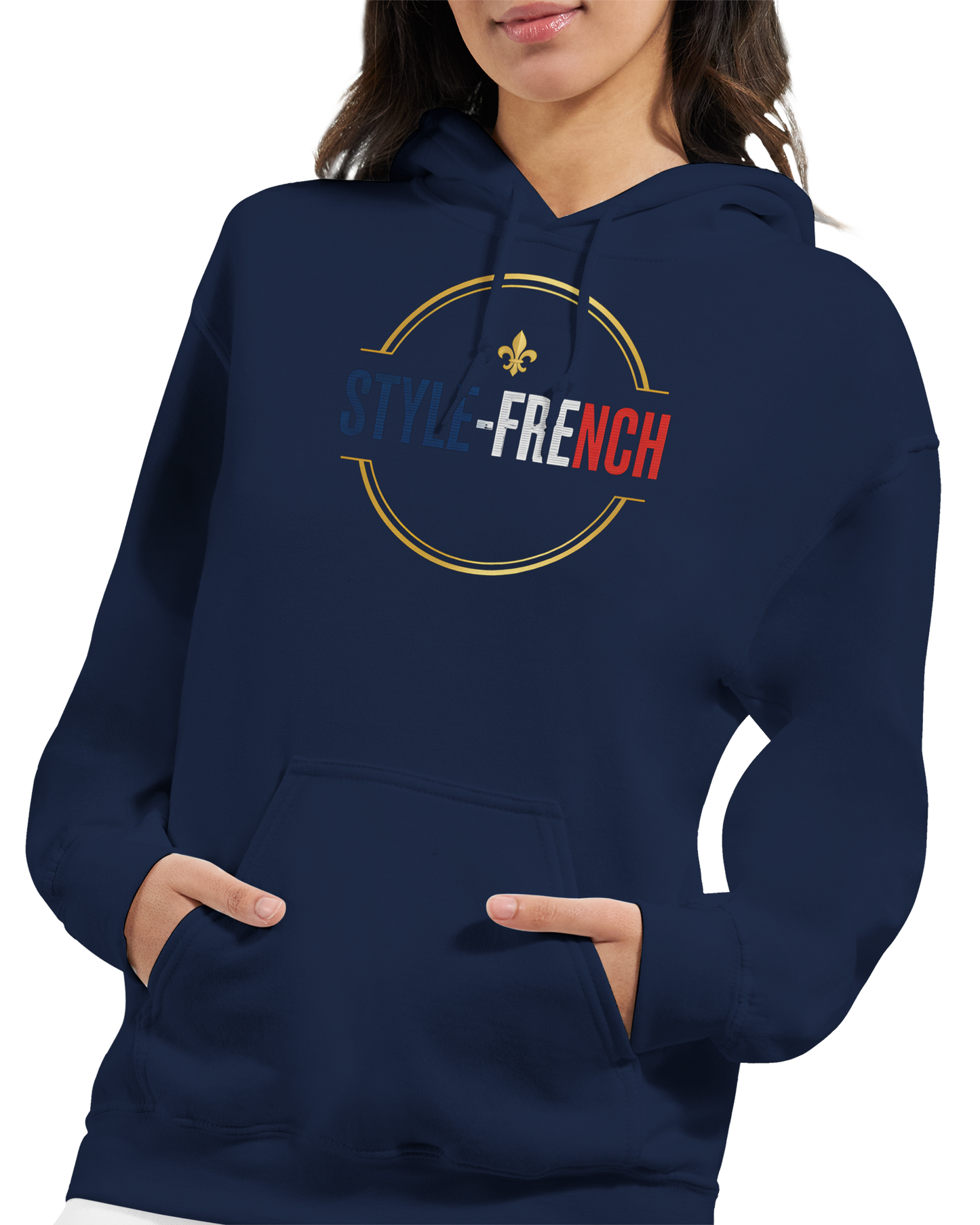 Sweat à Capuche Femme Fière d'être Française - Confort Premium