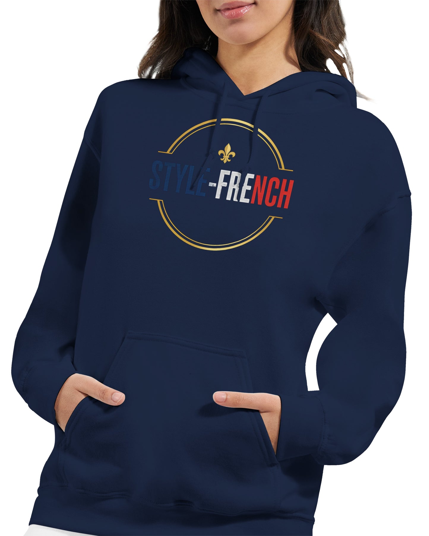 Sweat à capuche femme Debout la France - Hoodie en coton mélangé premium