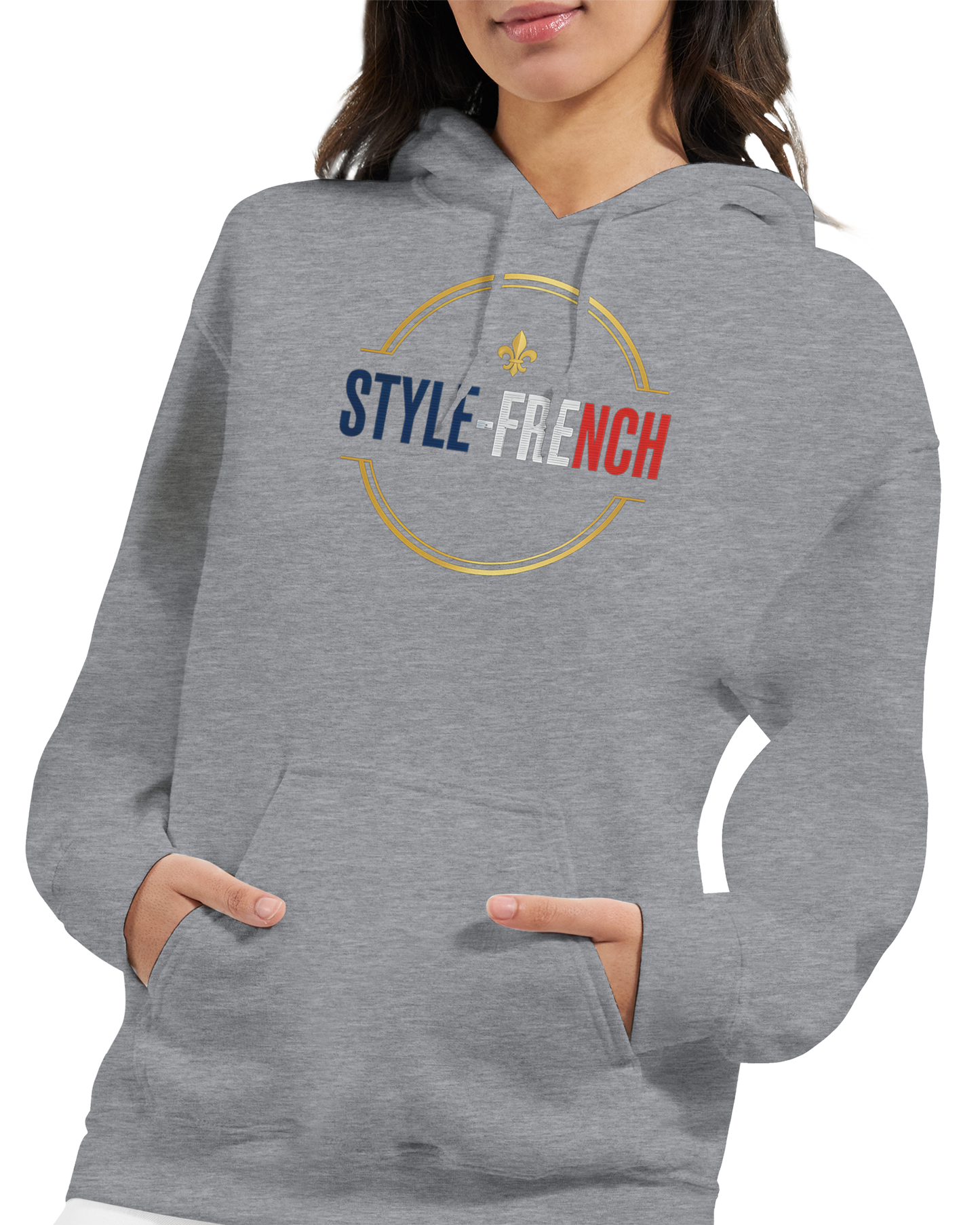 Sweat à Capuche Femme Fière d'être Française - Confort Premium