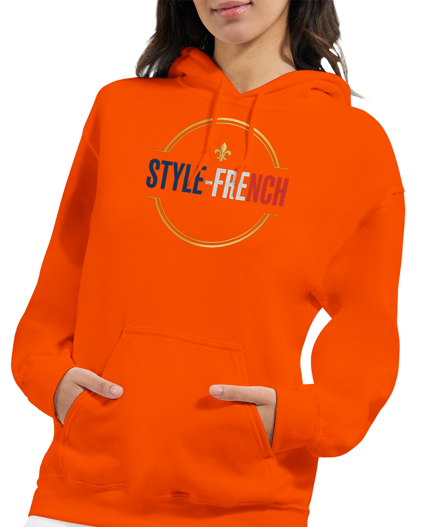 Sweat à Capuche Femme Fière d'être Française - Confort Premium