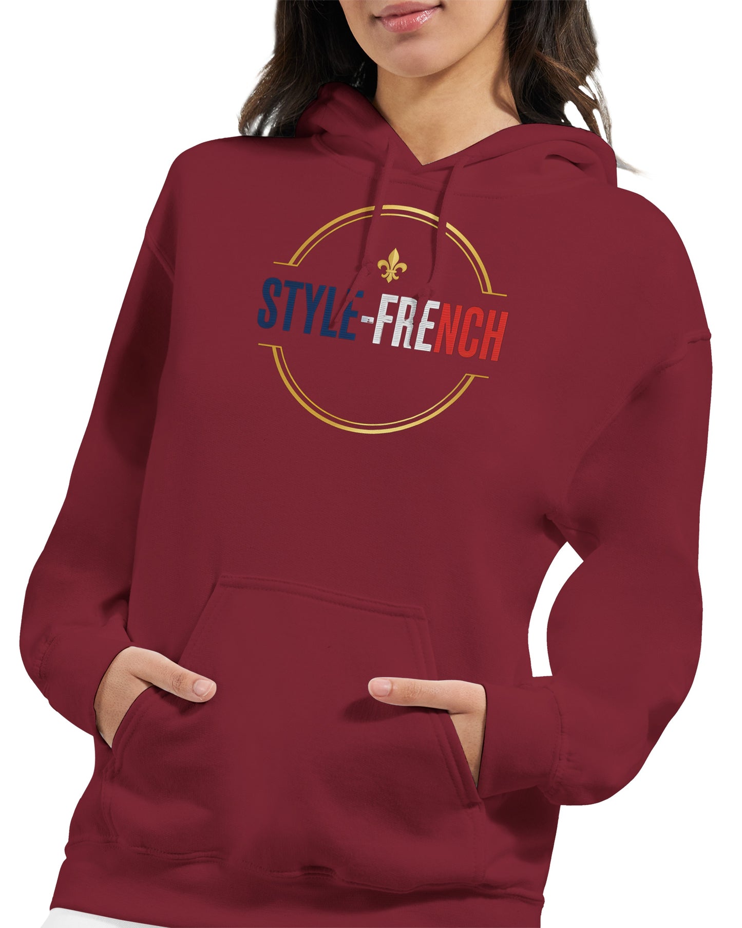 Sweat à capuche femme Debout la France - Hoodie en coton mélangé premium