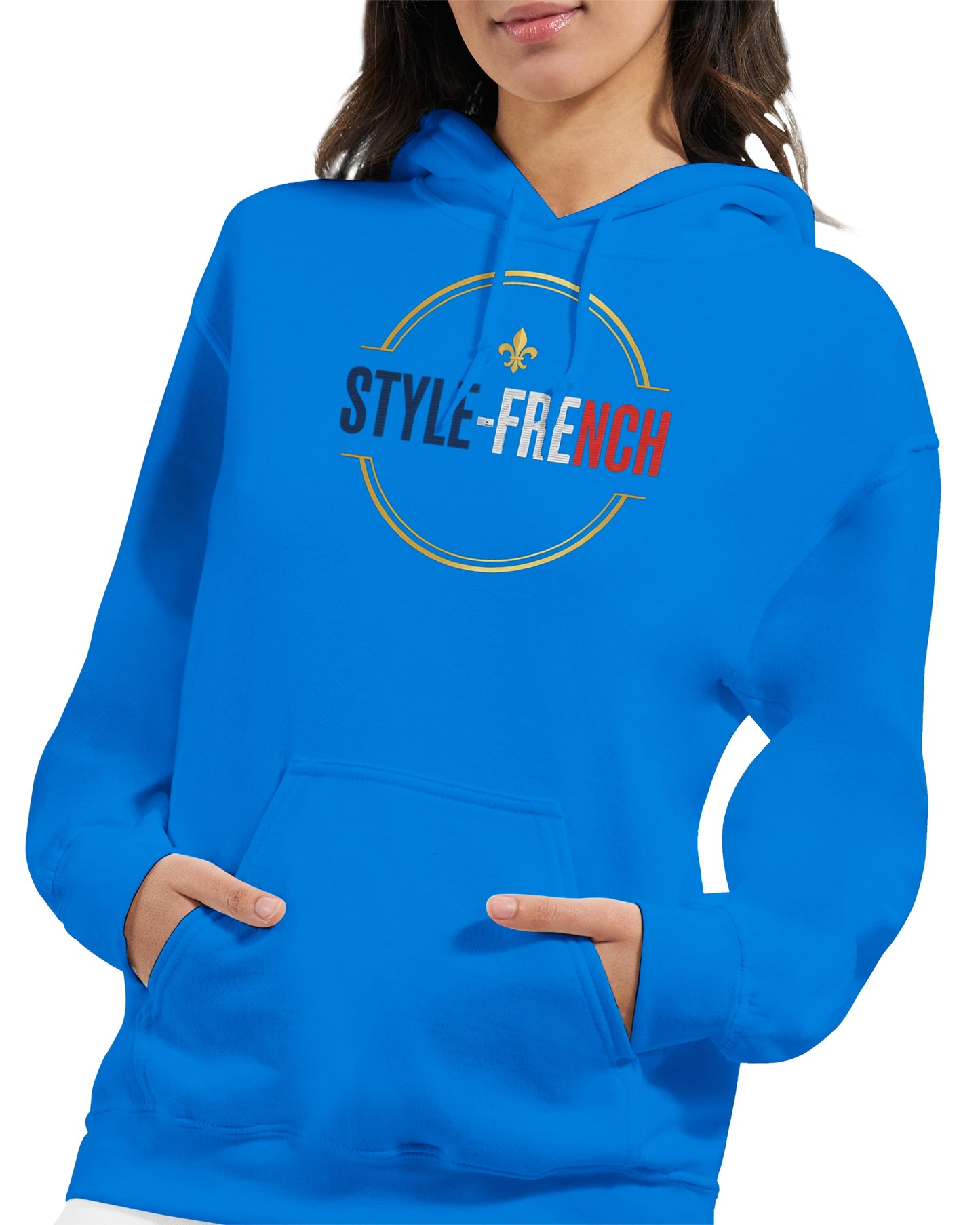 Sweat à capuche femme Debout la France - Hoodie en coton mélangé premium