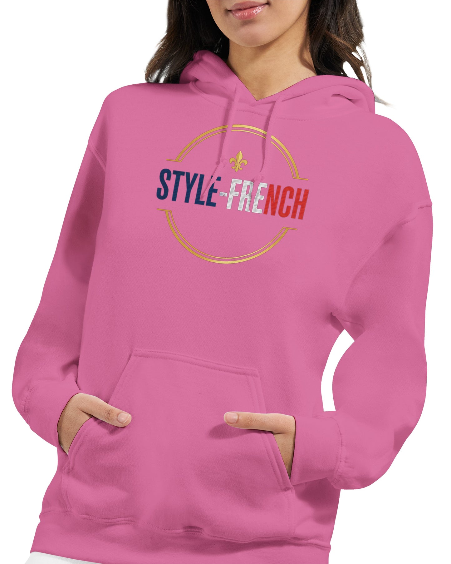 Sweat à capuche femme Debout la France - Hoodie en coton mélangé premium