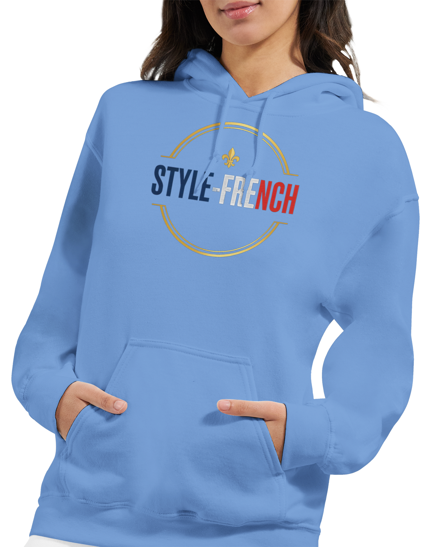 Sweat à Capuche Femme Fière d'être Française - Confort Premium