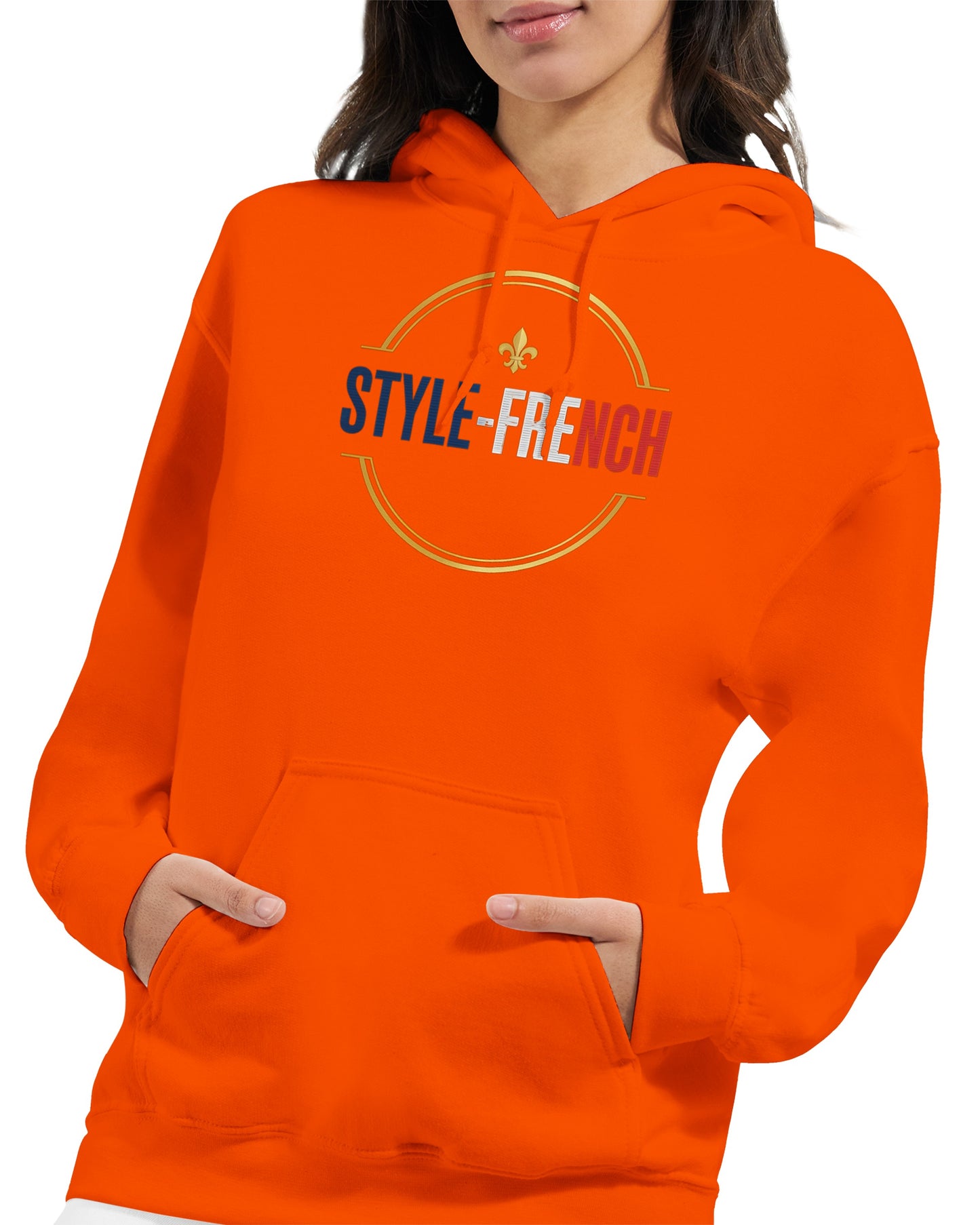 Sweat à capuche femme Debout la France - Hoodie en coton mélangé premium