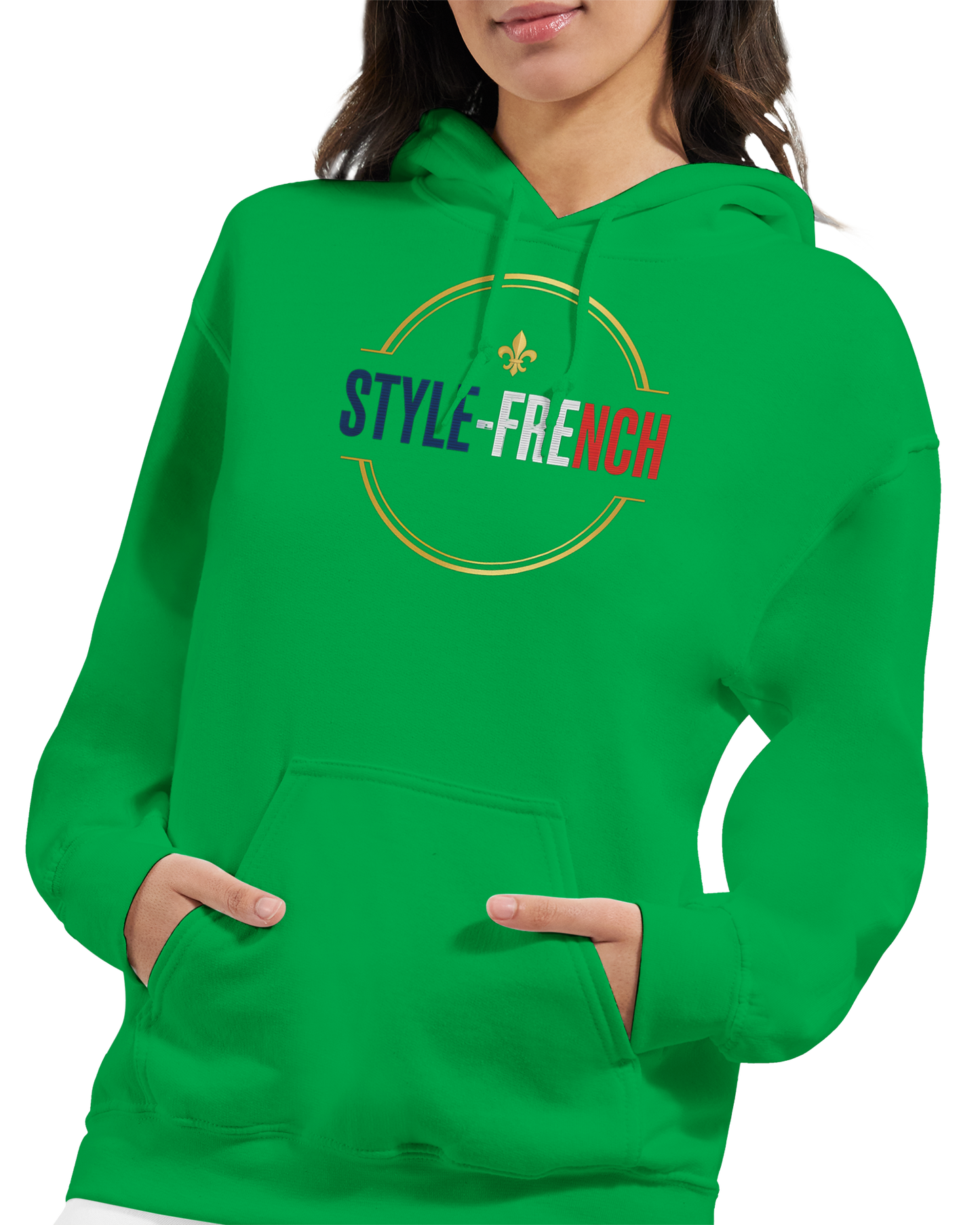 Sweat à Capuche Femme Fière d'être Française - Confort Premium