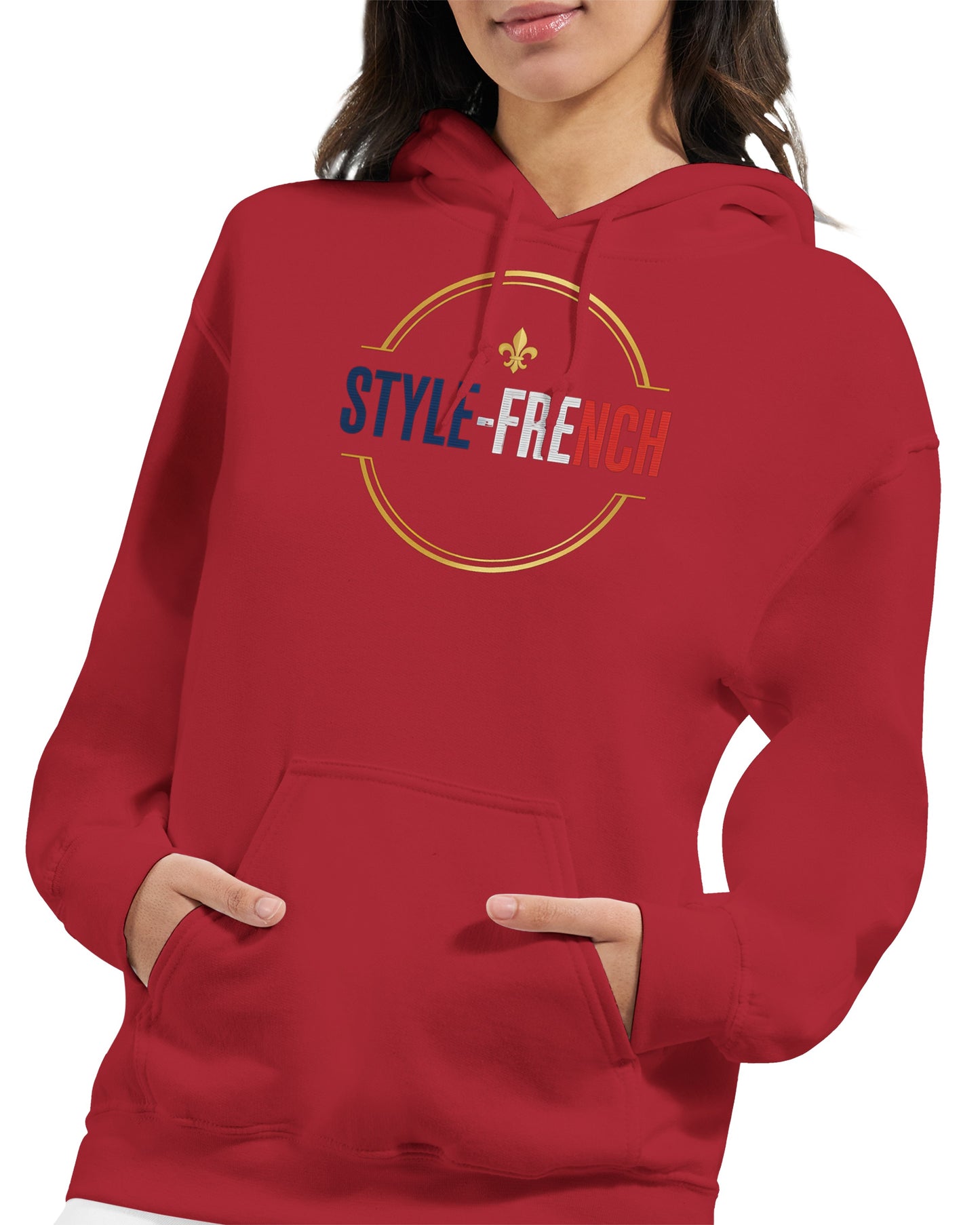 Sweat à capuche femme Debout la France - Hoodie en coton mélangé premium