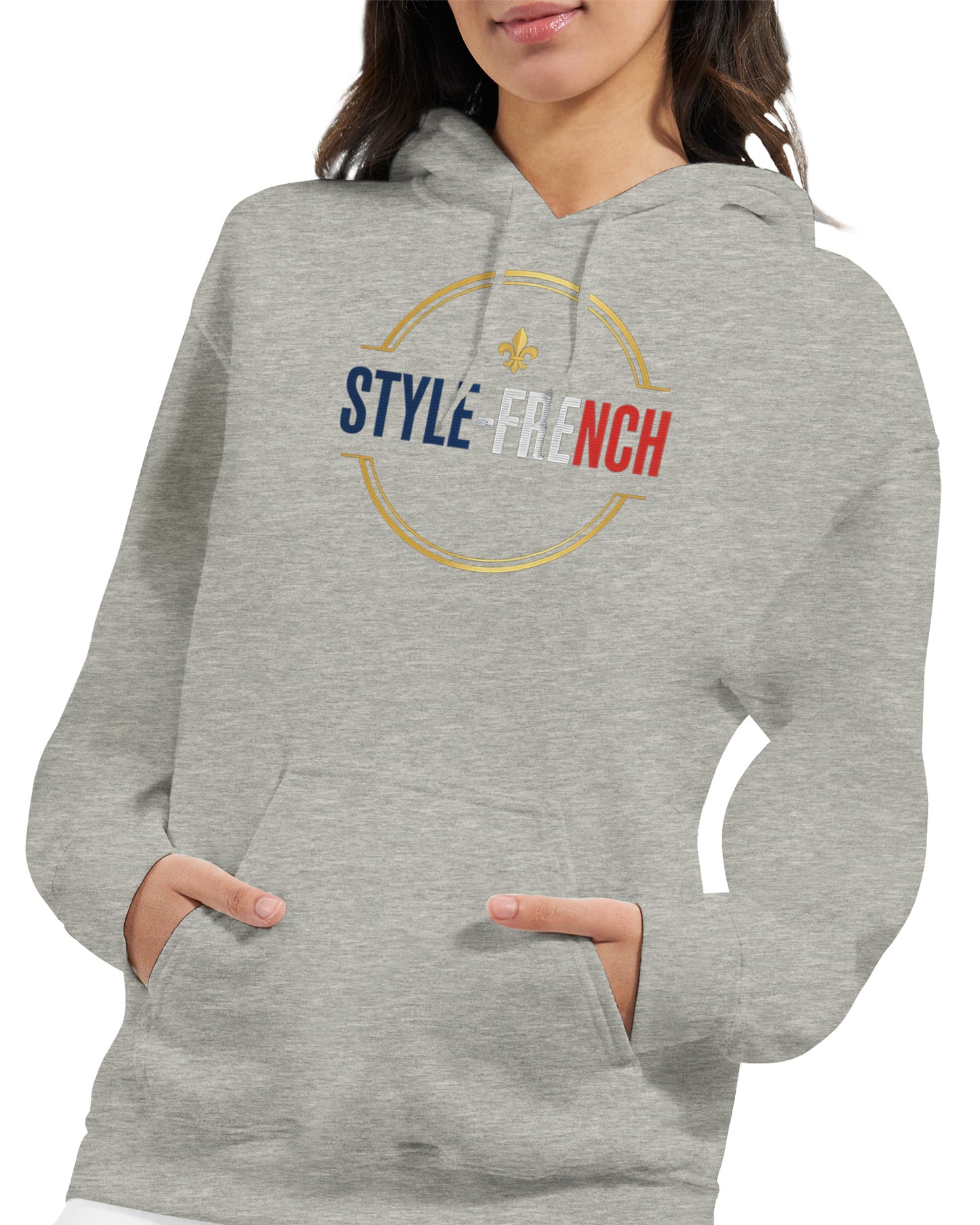 Sweat à capuche femme Debout la France - Hoodie en coton mélangé premium