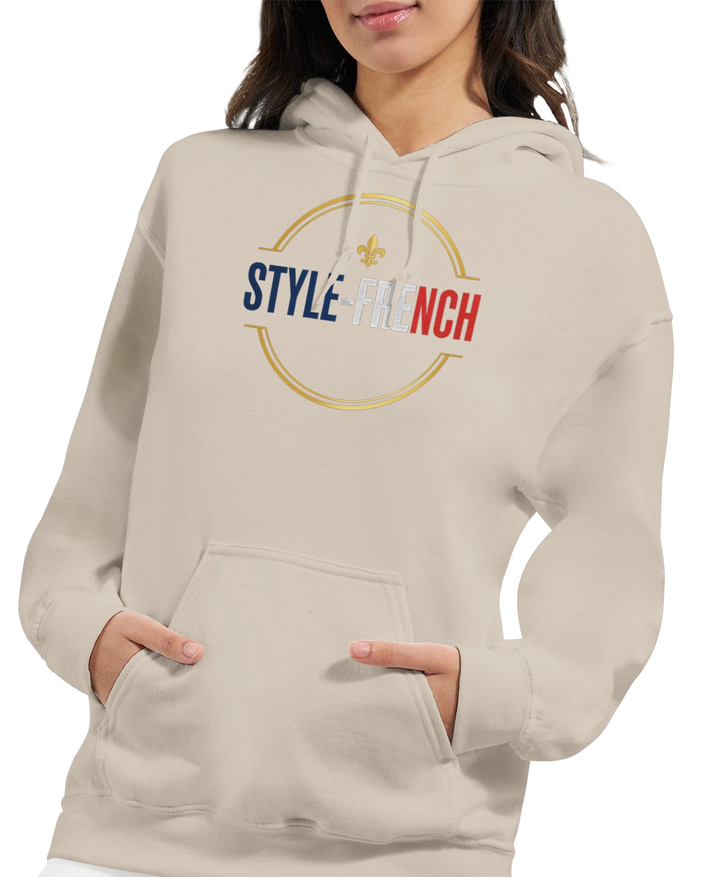 Sweat à capuche femme Debout la France - Hoodie en coton mélangé premium