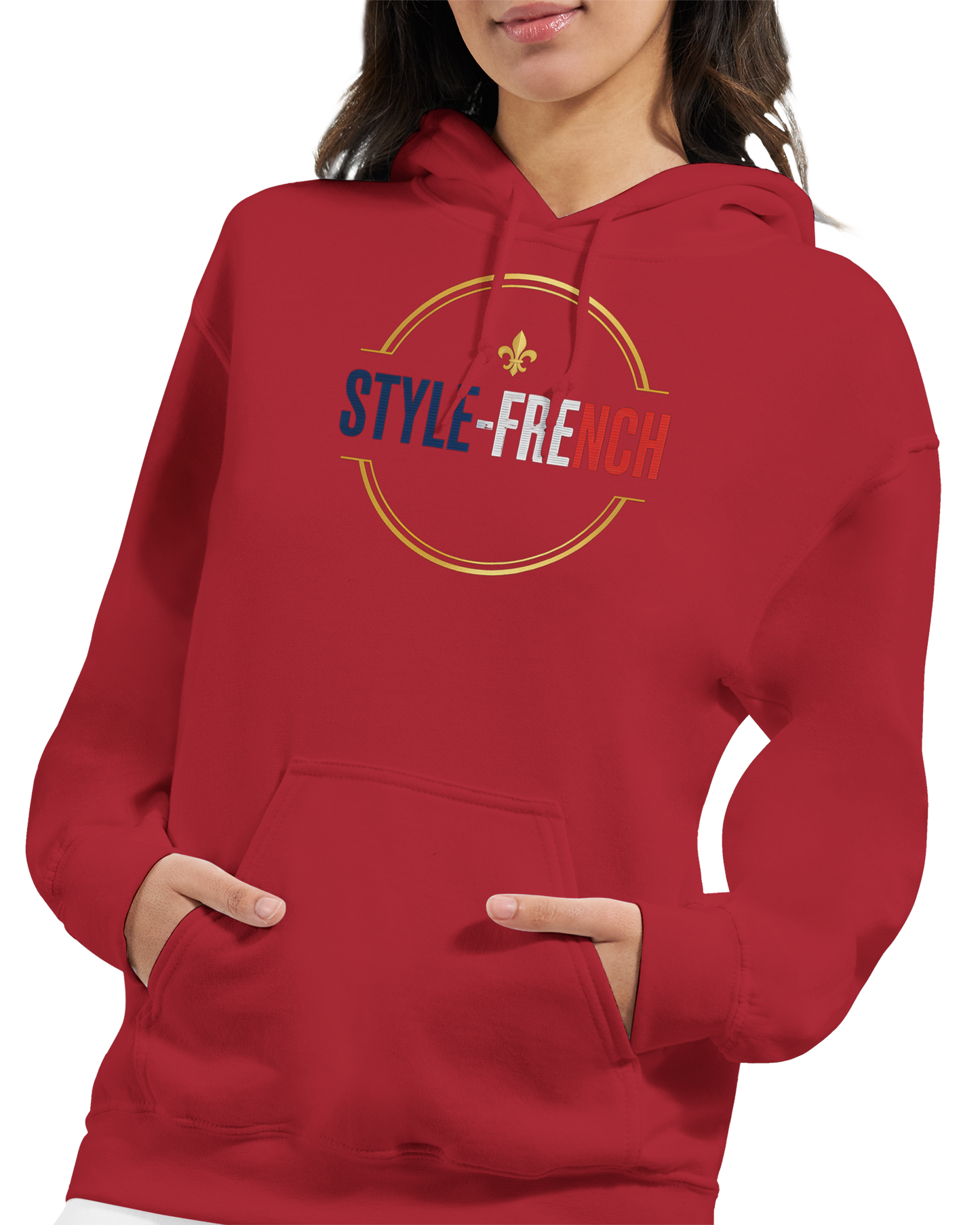 Sweat à Capuche Femme Fière d'être Française - Confort Premium