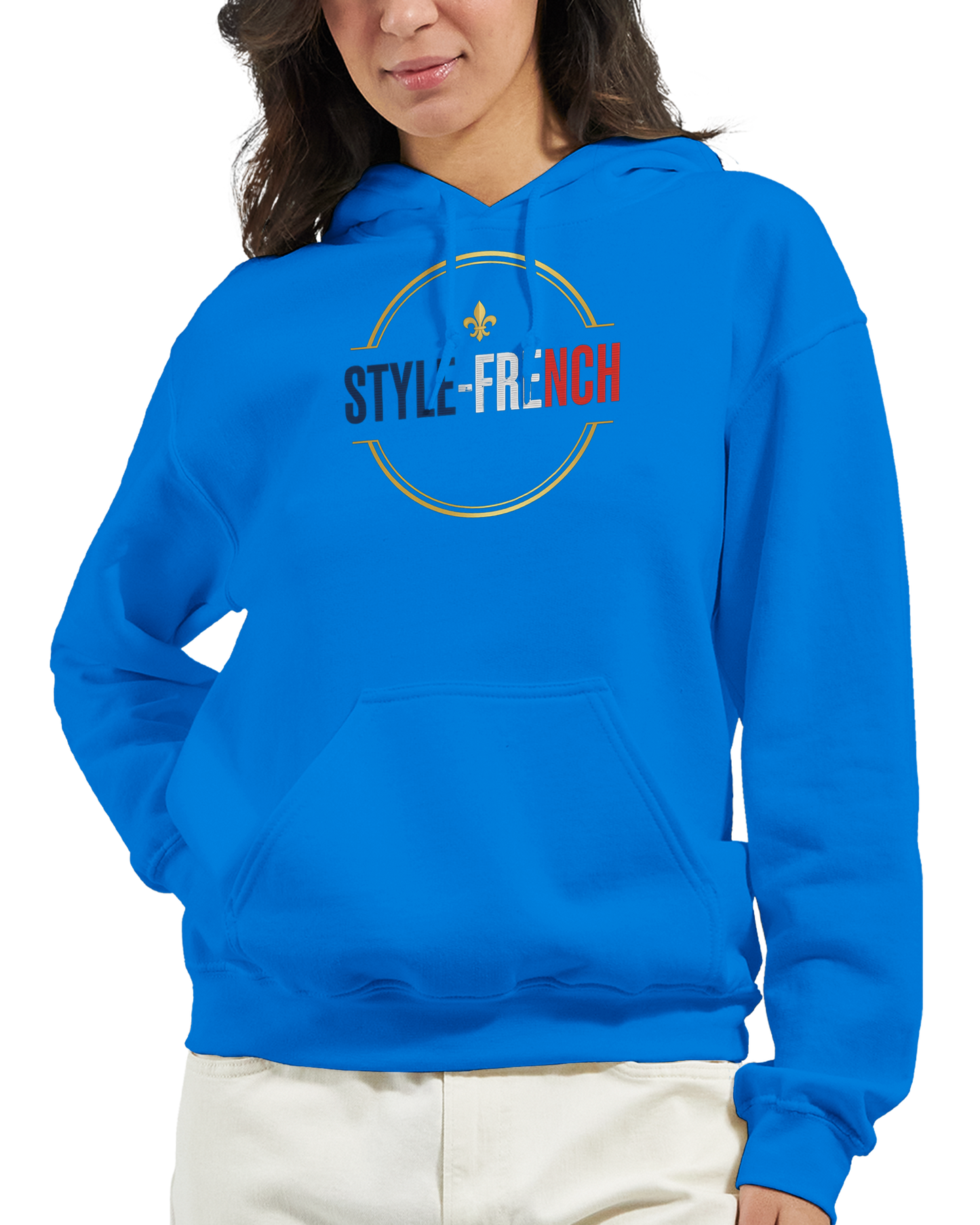 Sweat à Capuche Femme Fière d'être Française - Confort Premium
