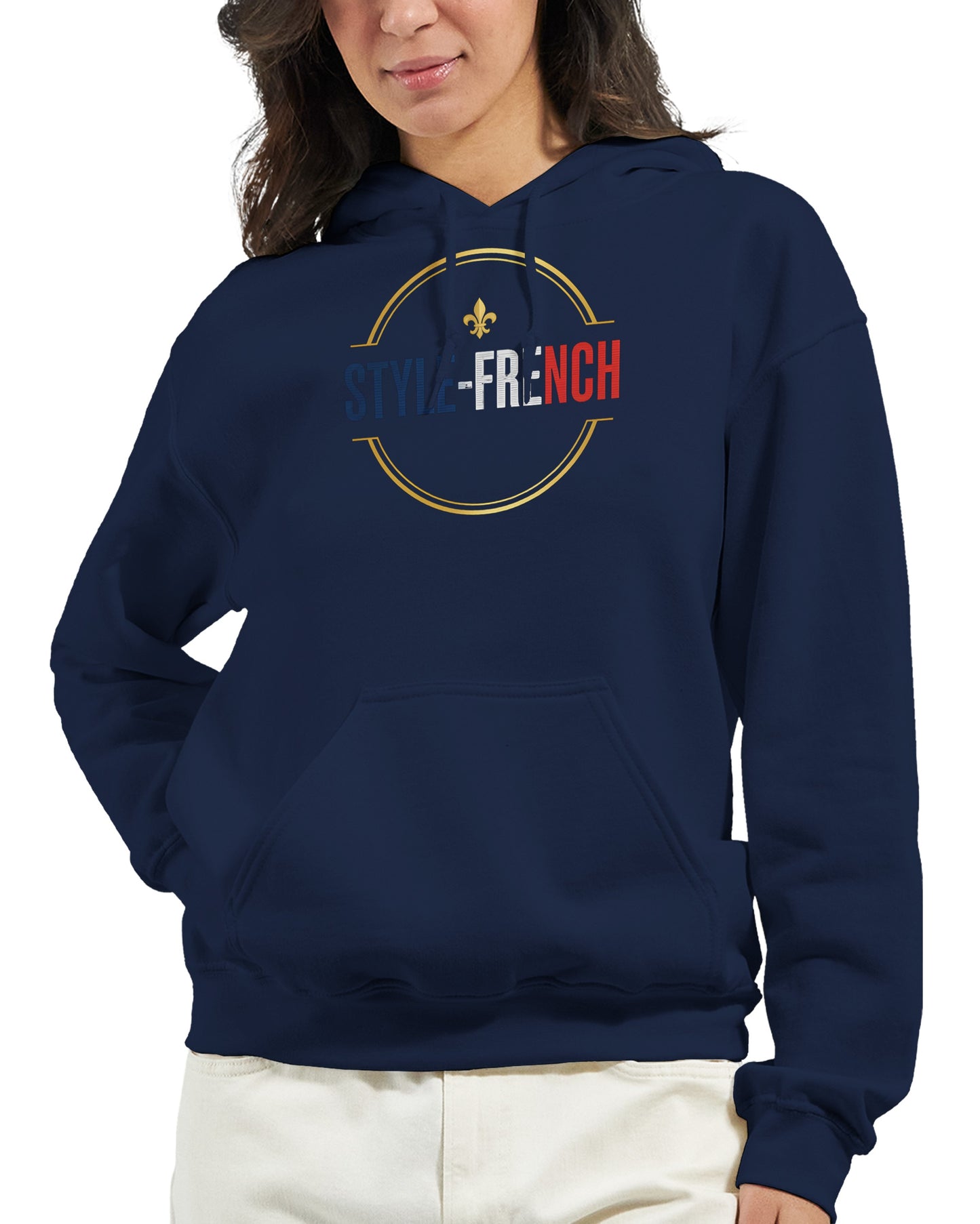 Sweat à capuche femme Debout la France - Hoodie en coton mélangé premium
