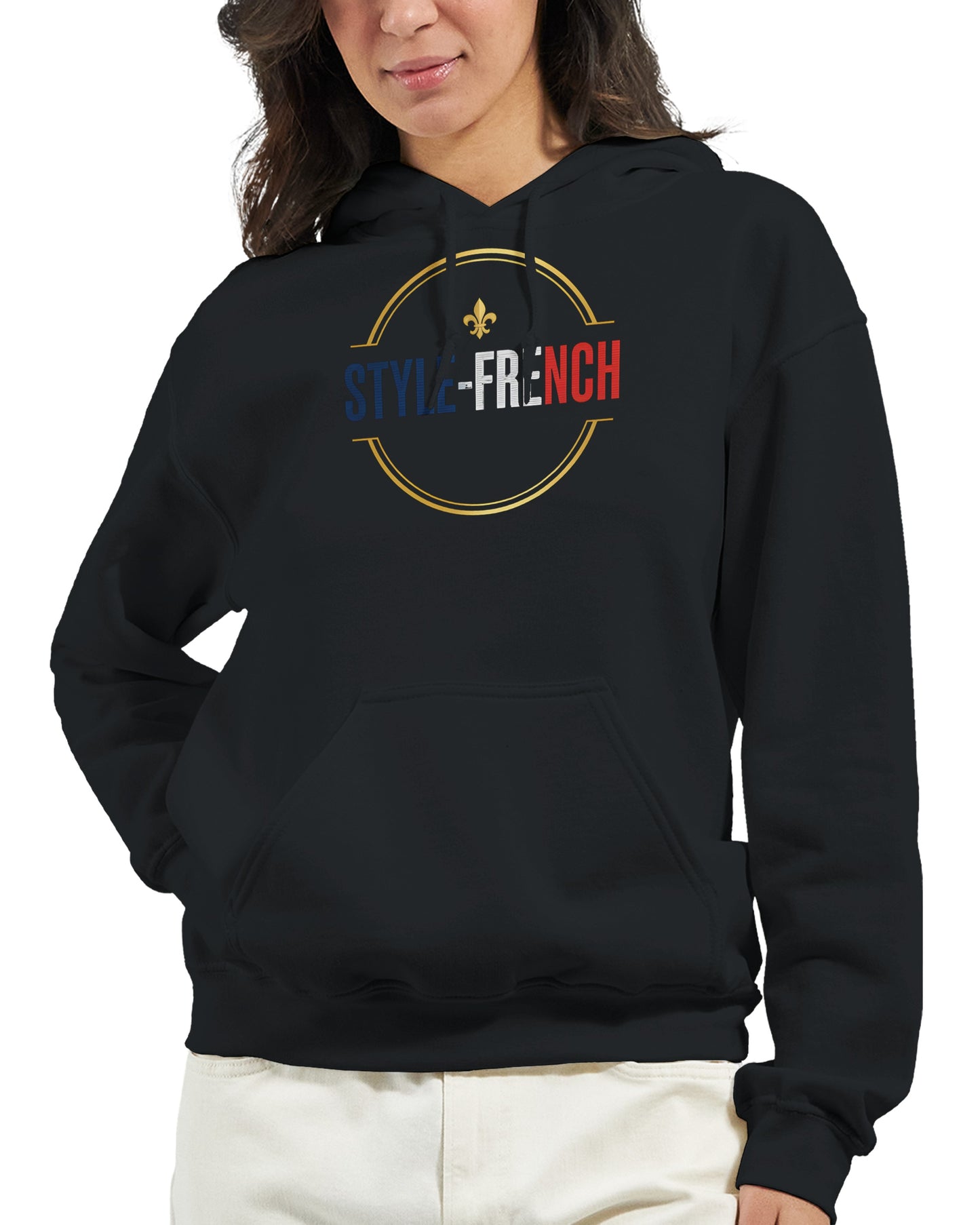 Sweat à capuche femme Debout la France - Hoodie en coton mélangé premium
