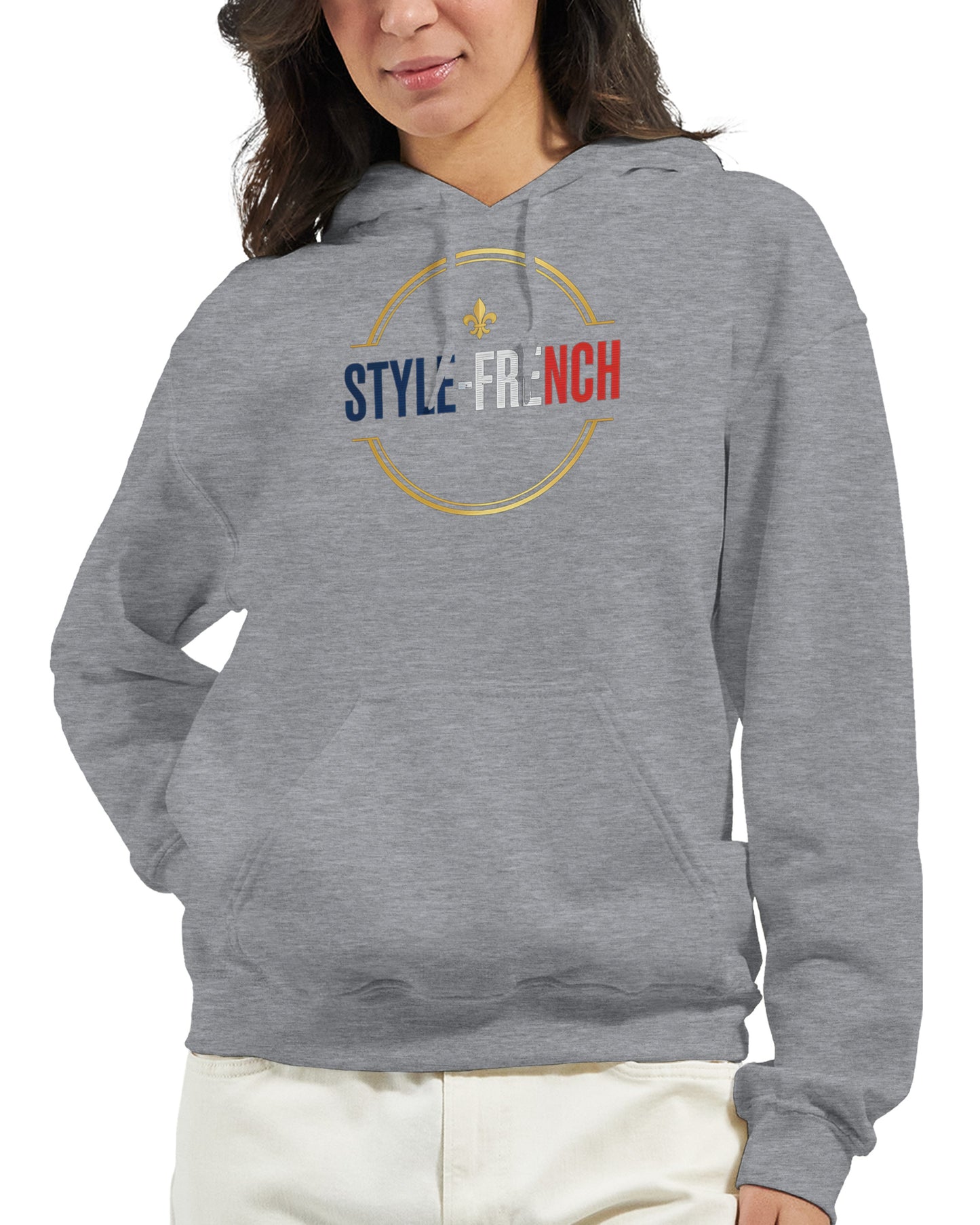 Sweat à capuche femme Debout la France - Hoodie en coton mélangé premium