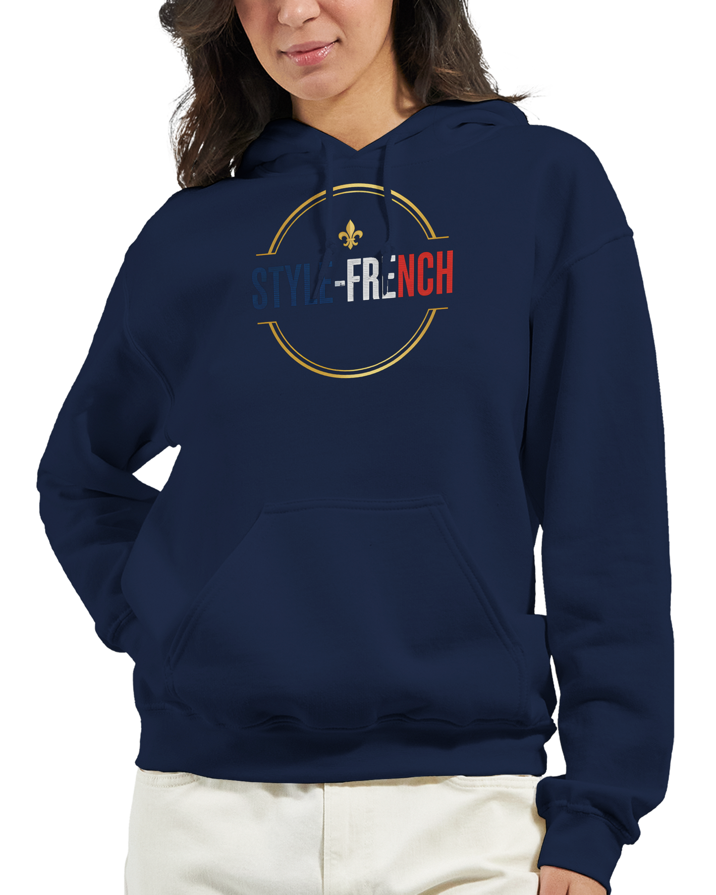 Sweat à Capuche Femme Fière d'être Française - Confort Premium