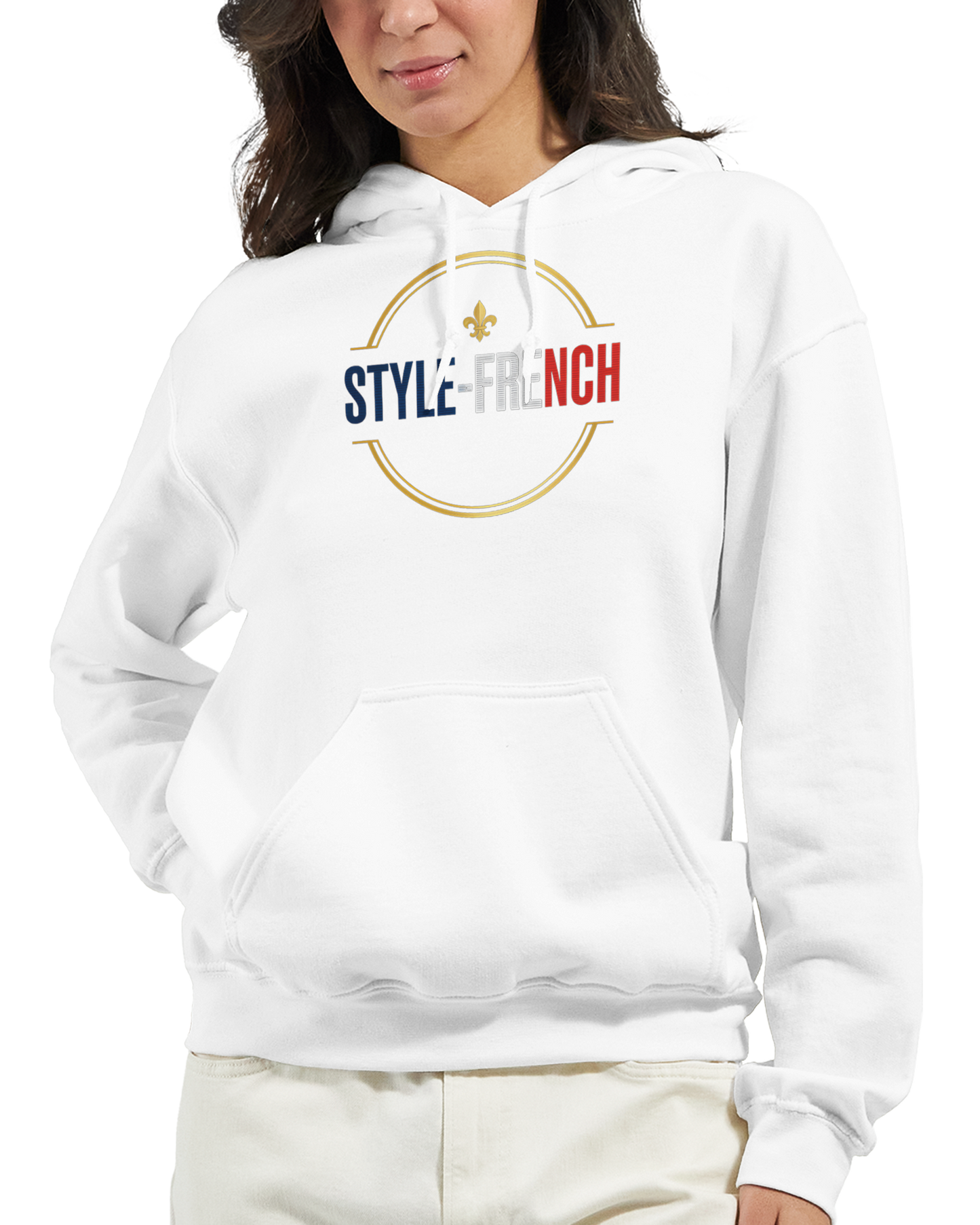 Sweat à Capuche Femme Fière d'être Française - Confort Premium