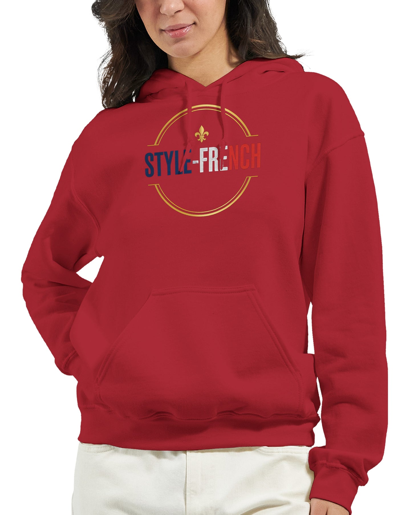 Sweat à capuche femme Debout la France - Hoodie en coton mélangé premium