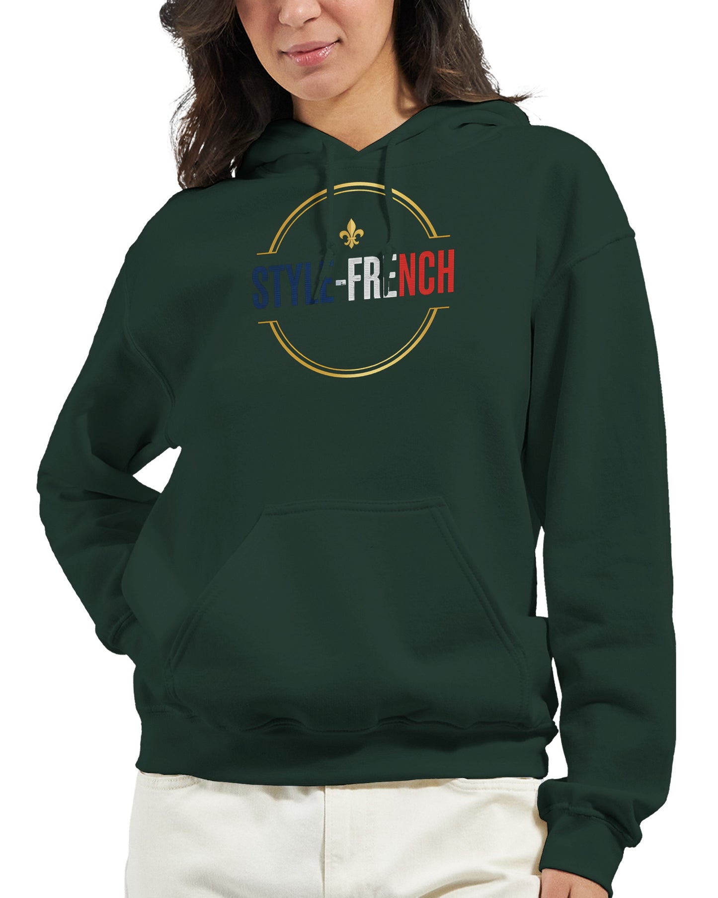 Sweat à capuche femme Debout la France - Hoodie en coton mélangé premium