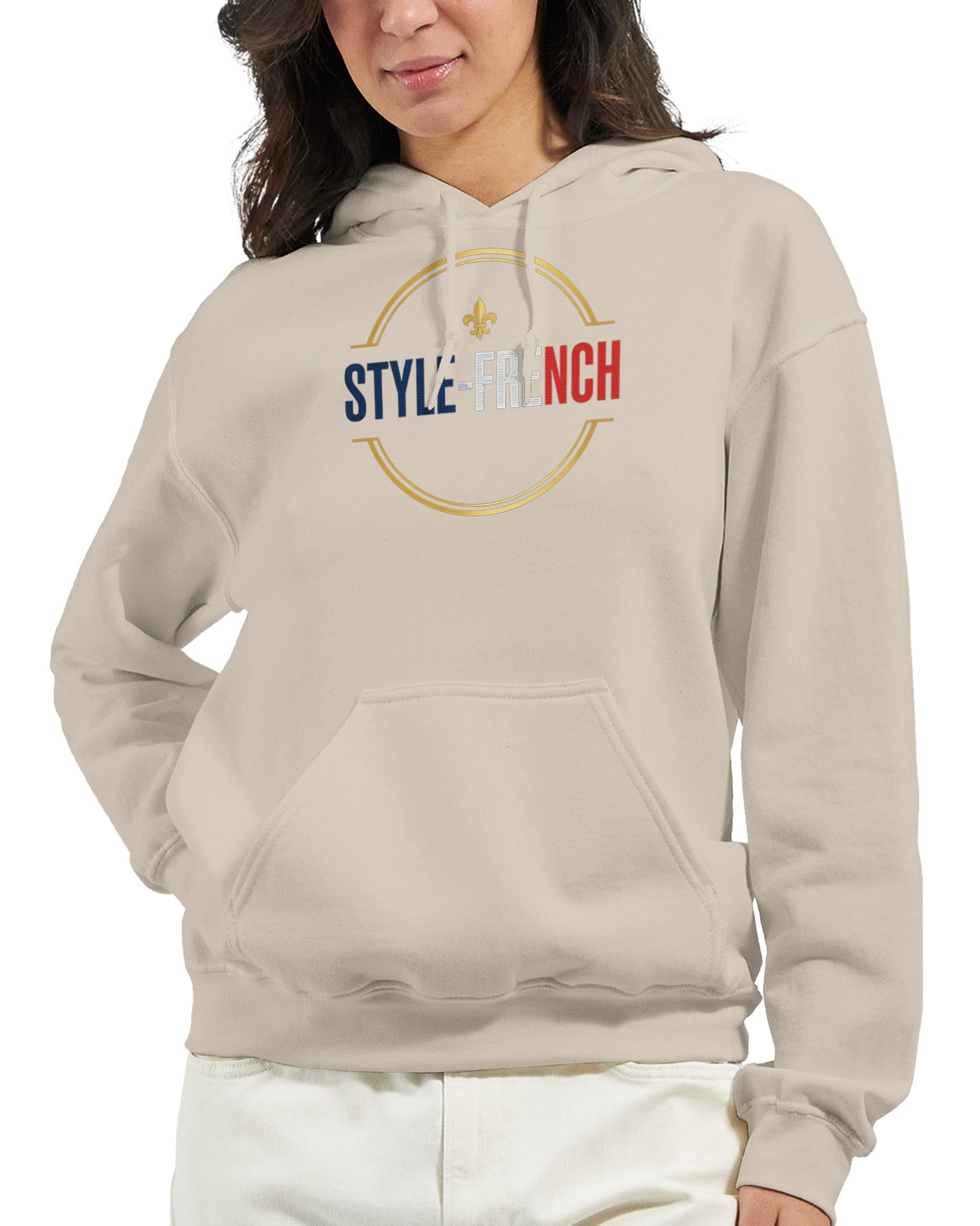 Sweat à capuche femme Debout la France - Hoodie en coton mélangé premium