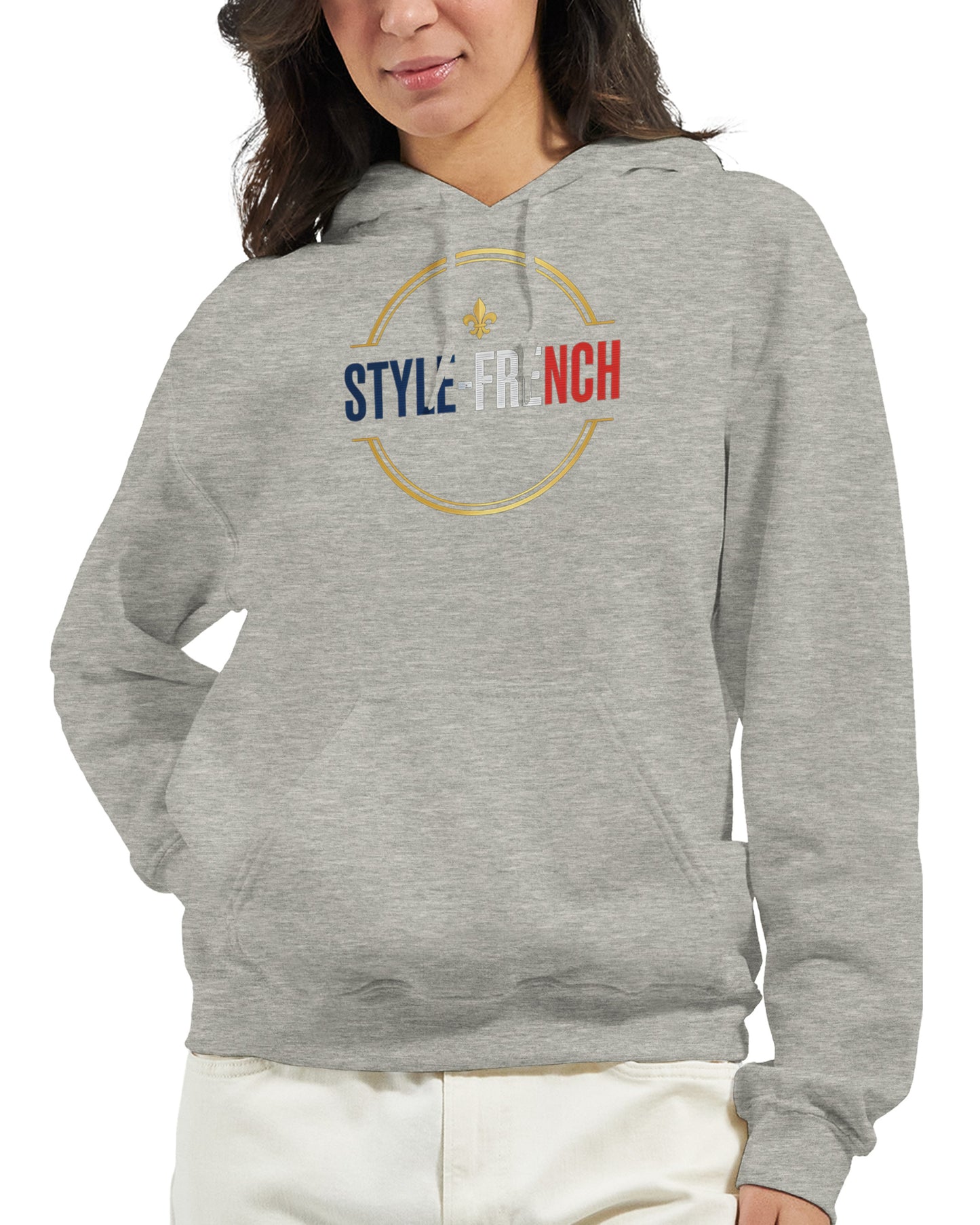Sweat à capuche femme Debout la France - Hoodie en coton mélangé premium